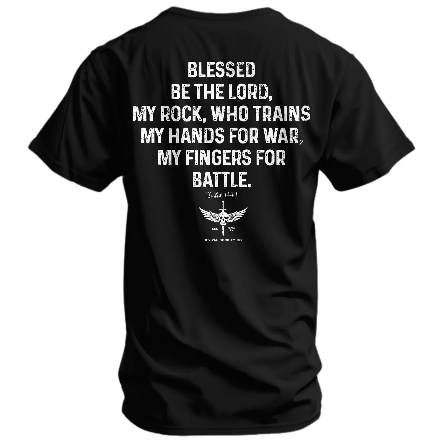 Psalm 144:1 Men's T-Shirt - Combat Iron Apparel Co.