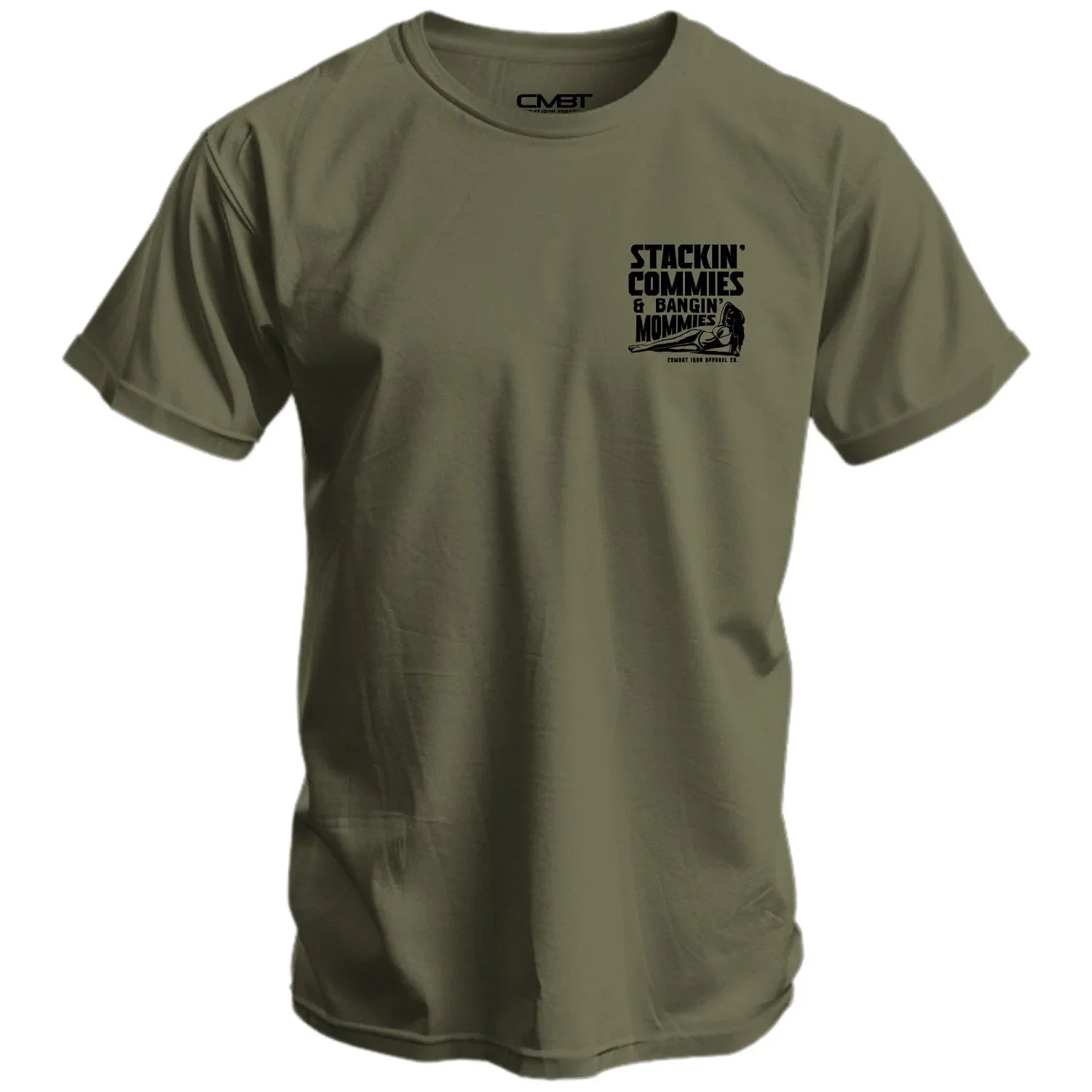 Stackin' Commies & Bangin' Mommies Men's T-Shirt - Combat Iron Apparel Co.