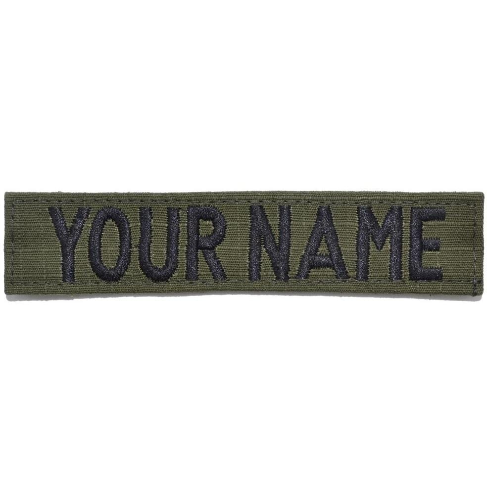 Galls Standard Embroidered Namestrip (unapplied) in Olive Green | TAPE-OD Not Applied