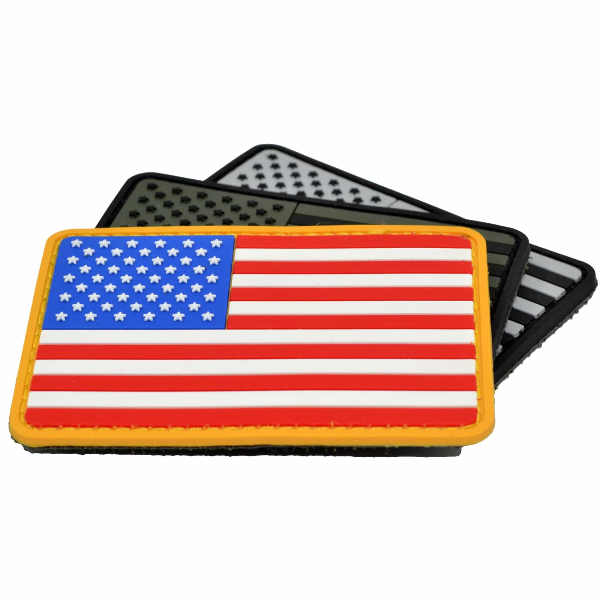 Tactical Gear Junkie Patches US Flag Full Color - 2x3 PVC Patch