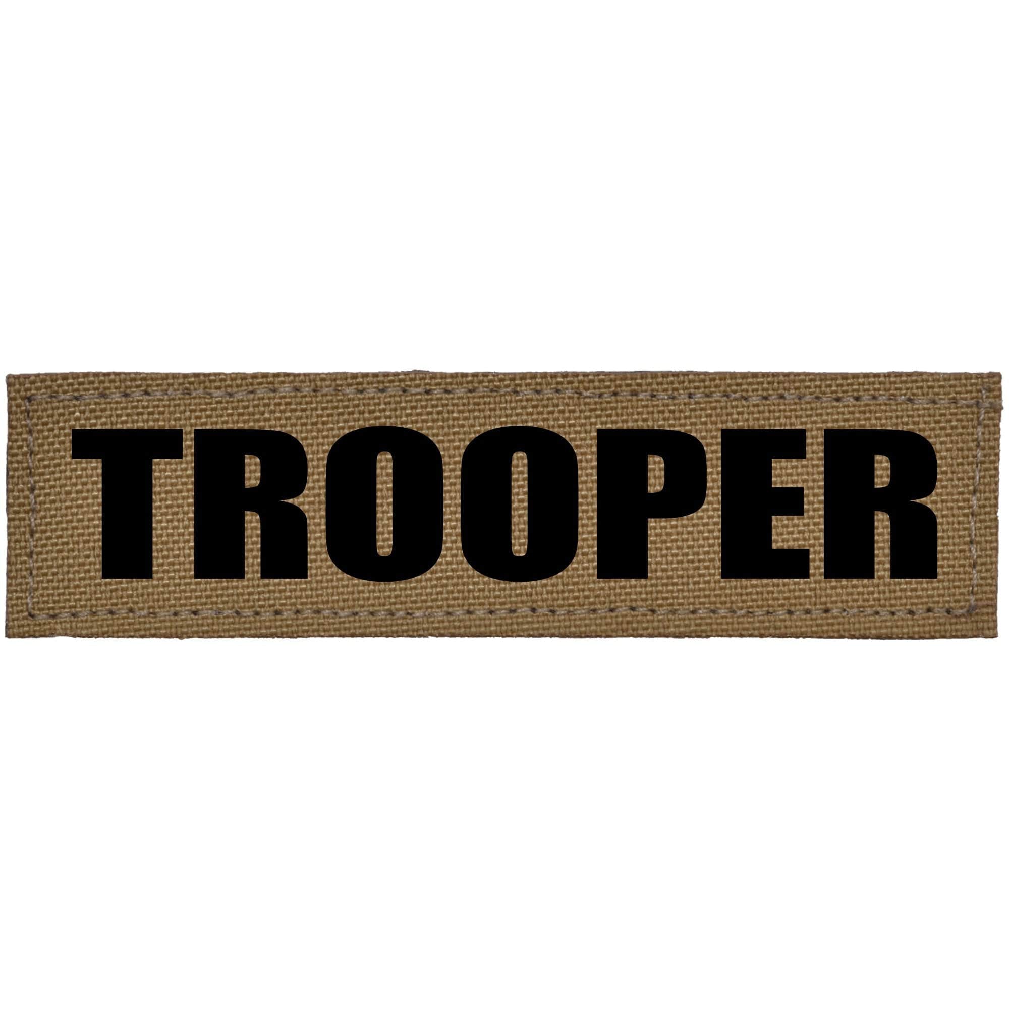 Tactical Gear Junkie Patches TROOPER Heat Press Vinyl - 1x3.75 CORDURA® Patch