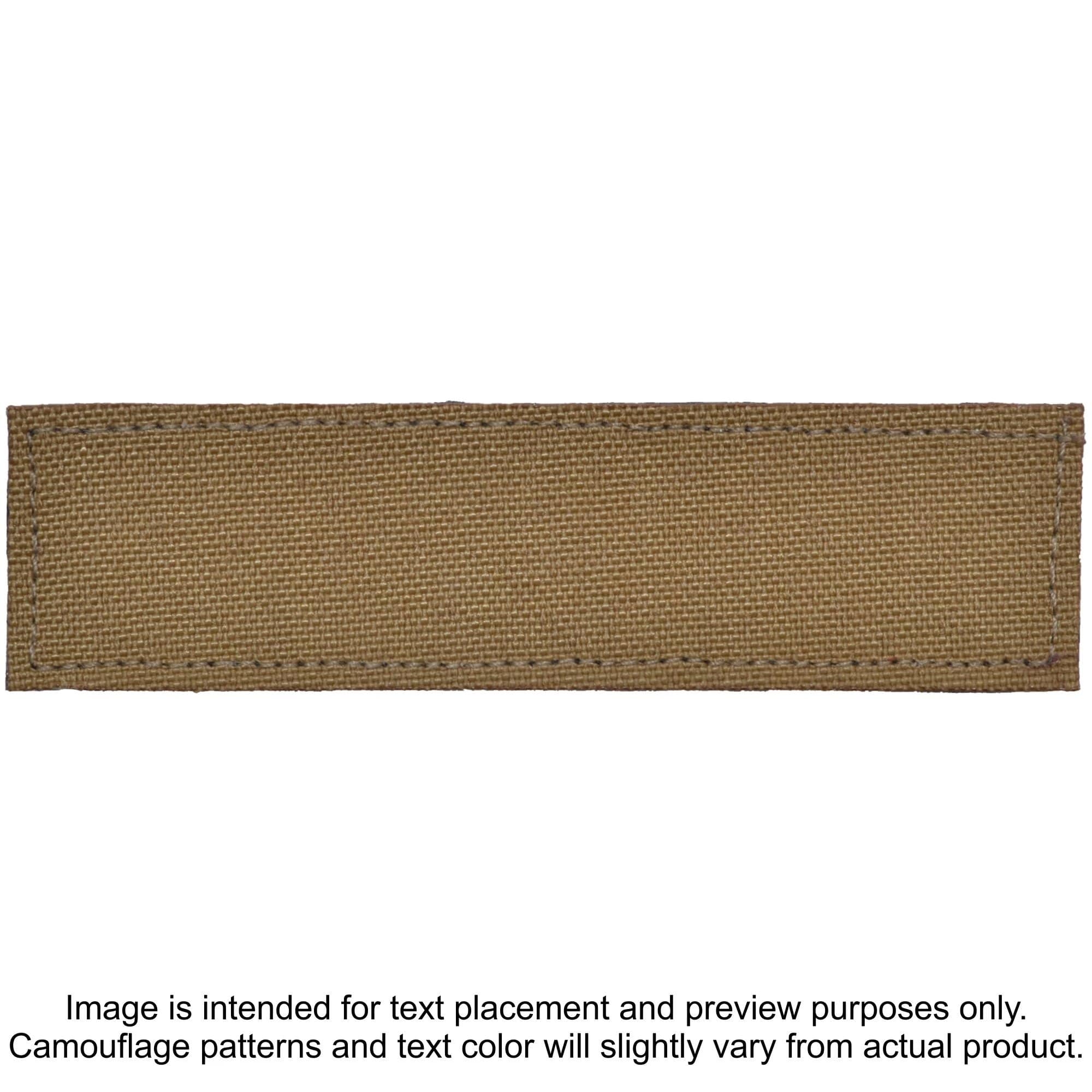 Tactical Gear Junkie Patches Coyote Brown CORDURA® POLICE Heat Press Vinyl - 1x3.75 CORDURA® Patch