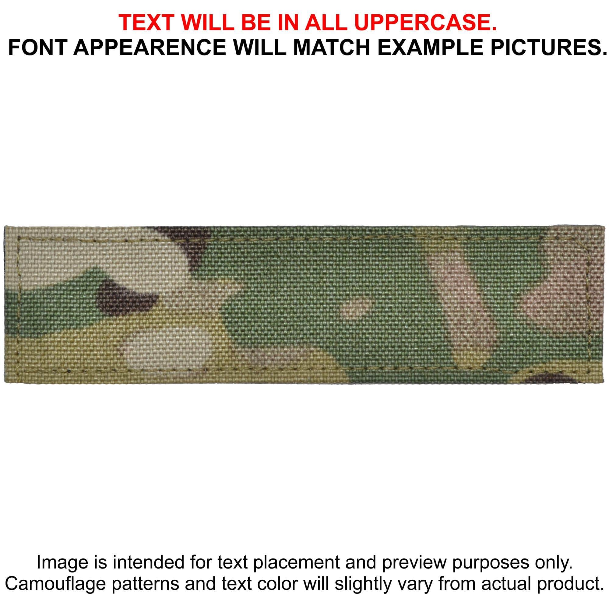 Tactical Gear Junkie Patches MultiCam CORDURA® Custom Heat Press Vinyl - 1x3.75 CORDURA® Patch