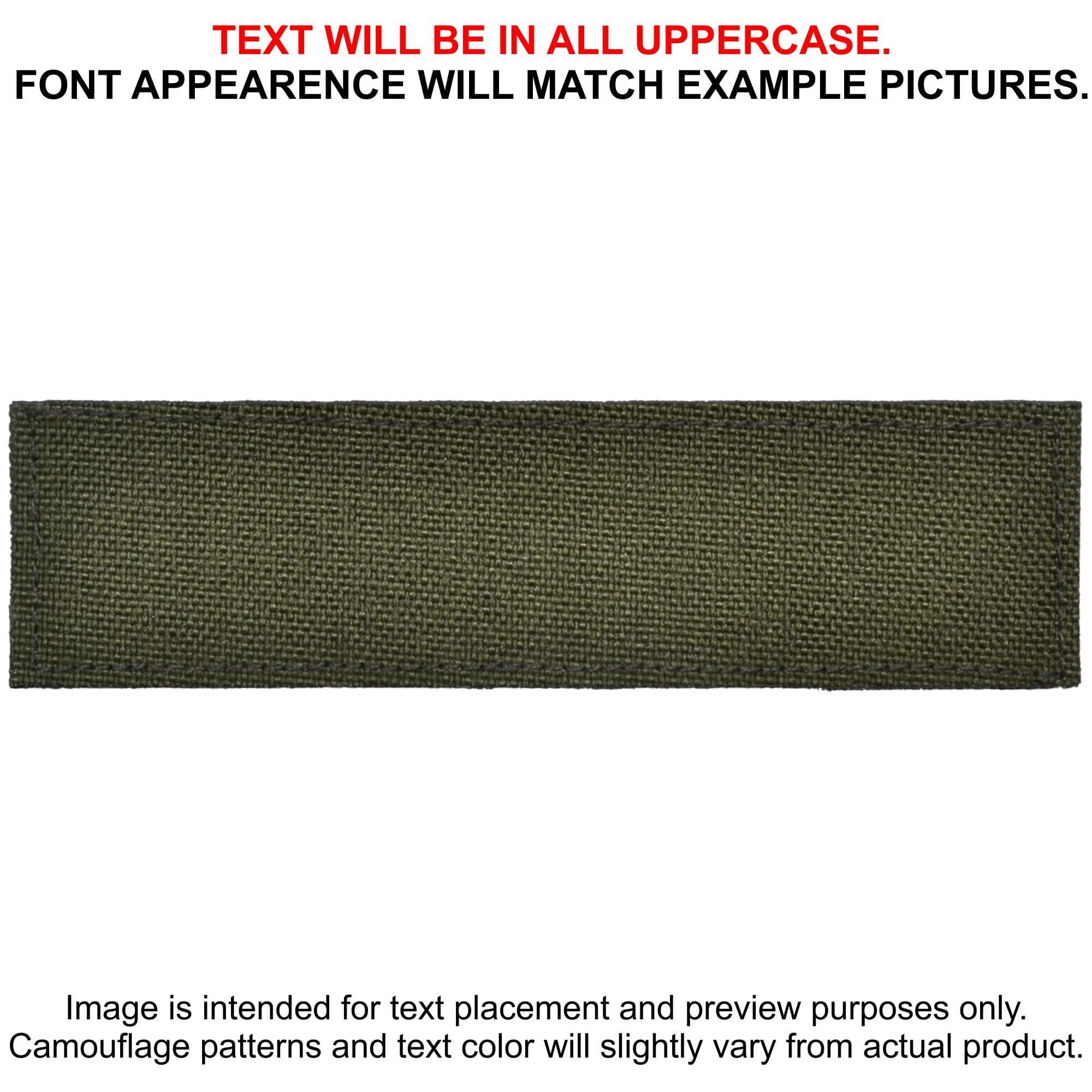 Tactical Gear Junkie Patches Olive Drab CORDURA® Custom Heat Press Vinyl - 1x3.75 CORDURA® Patch