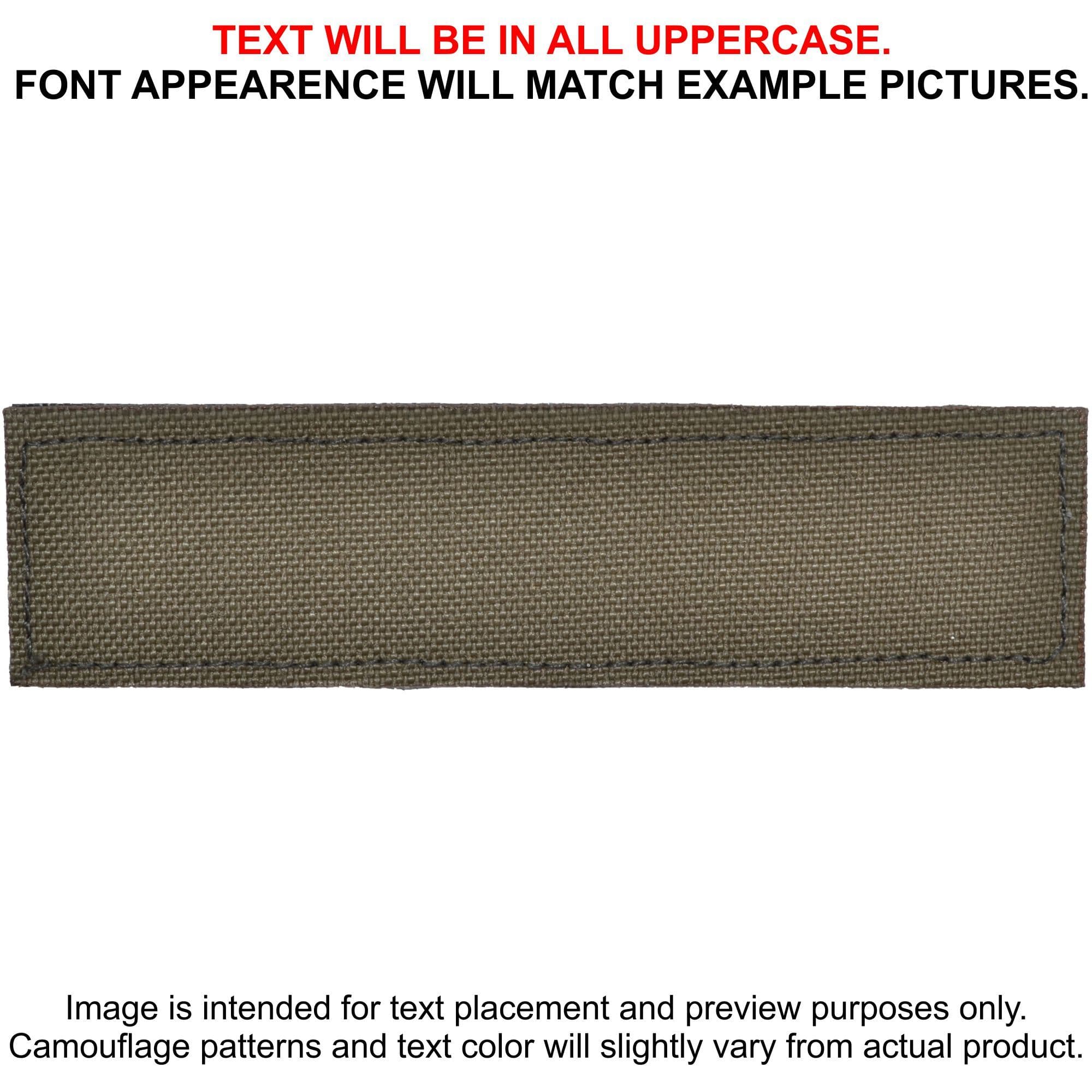 Tactical Gear Junkie Patches Ranger Green CORDURA® Custom Heat Press Vinyl - 1x3.75 CORDURA® Patch