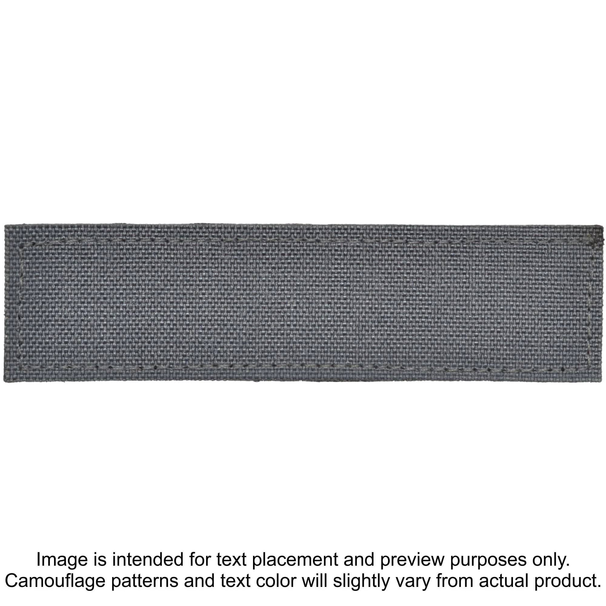 Tactical Gear Junkie Patches Wolf Gray TROOPER Heat Press Vinyl - 1x3.75 CORDURA® Patch
