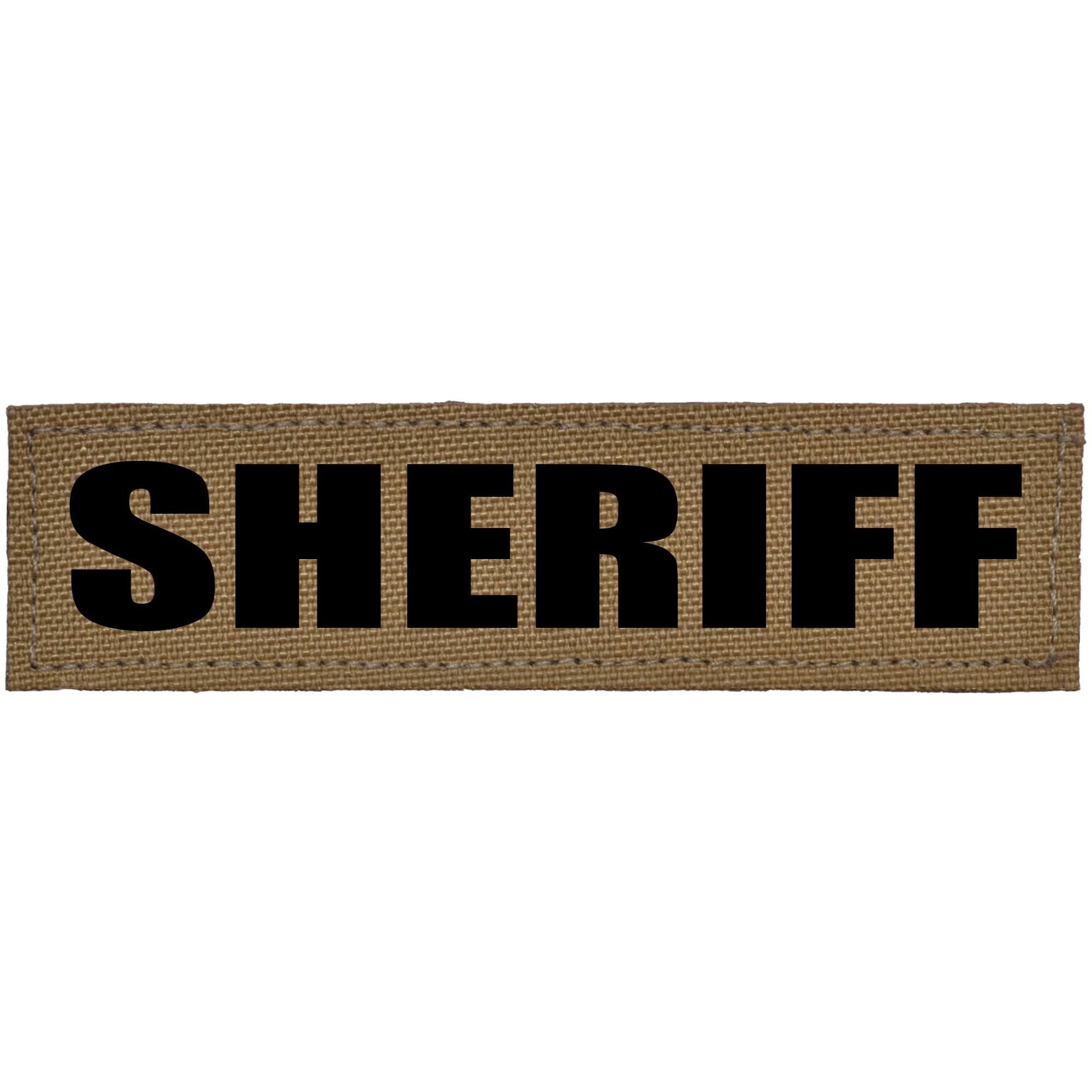 Tactical Gear Junkie Patches SHERIFF Heat Press Vinyl - 1x3.75 CORDURA® Patch