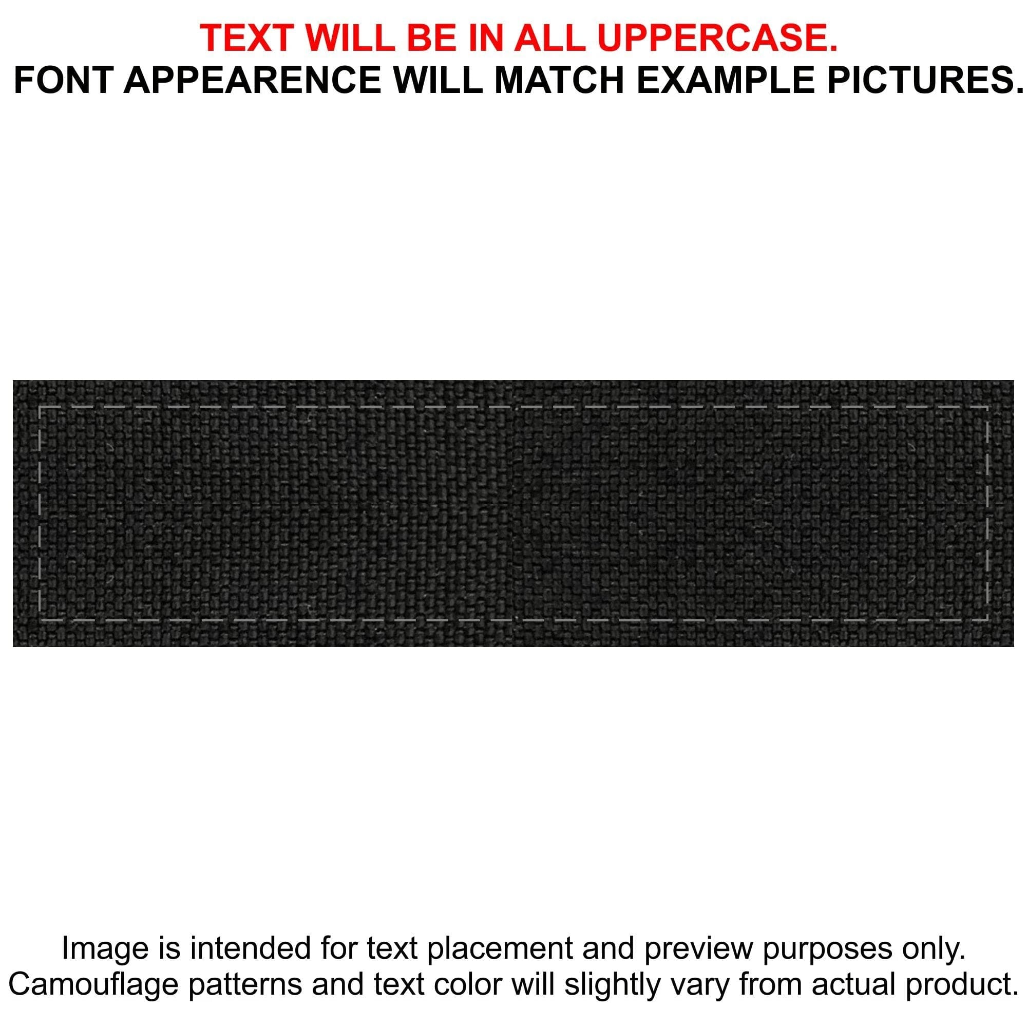 Tactical Gear Junkie Patches Black CORDURA® Custom Heat Press Vinyl - 1x3.75 CORDURA® Patch