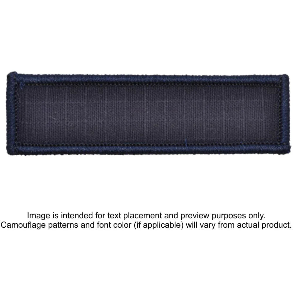 Tactical Gear Junkie Patches Navy Blue / Hook Fastener Custom Reflective Patch - 1x3.75