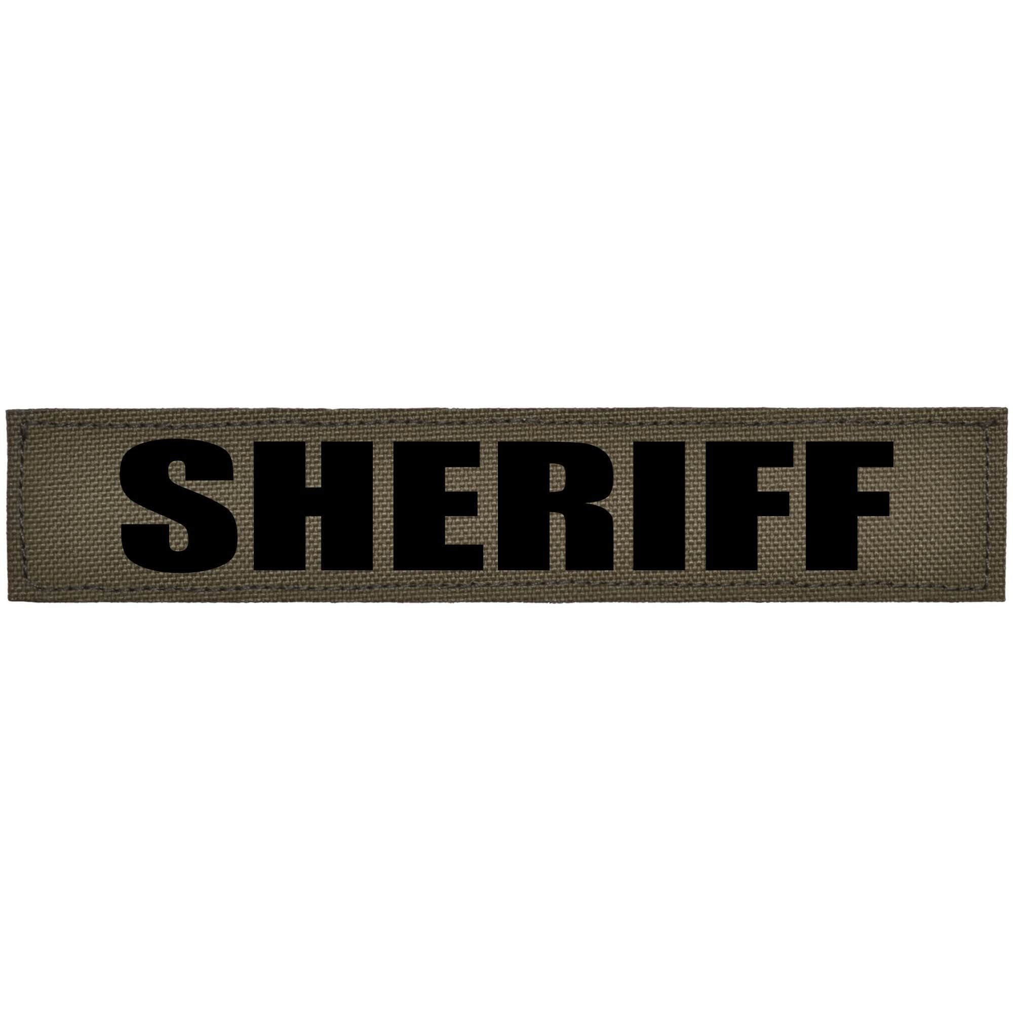 Tactical Gear Junkie Patches SHERIFF Heat Press Vinyl - 1x5 CORDURA® Patch