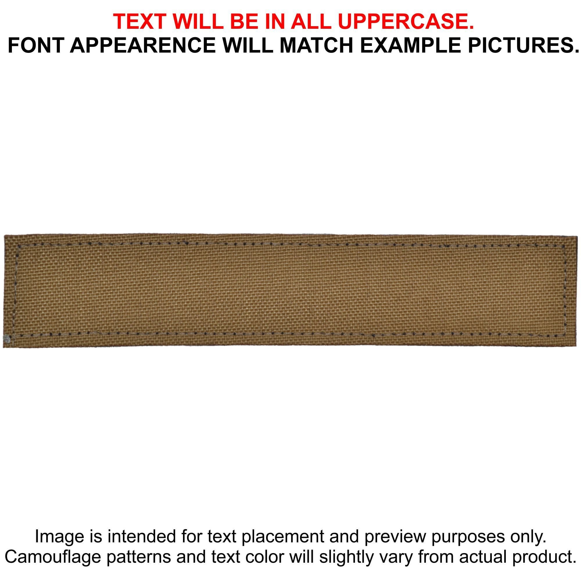 Tactical Gear Junkie Patches Coyote Brown CORDURA® Custom Heat Press Vinyl - 1x5 CORDURA® Patch