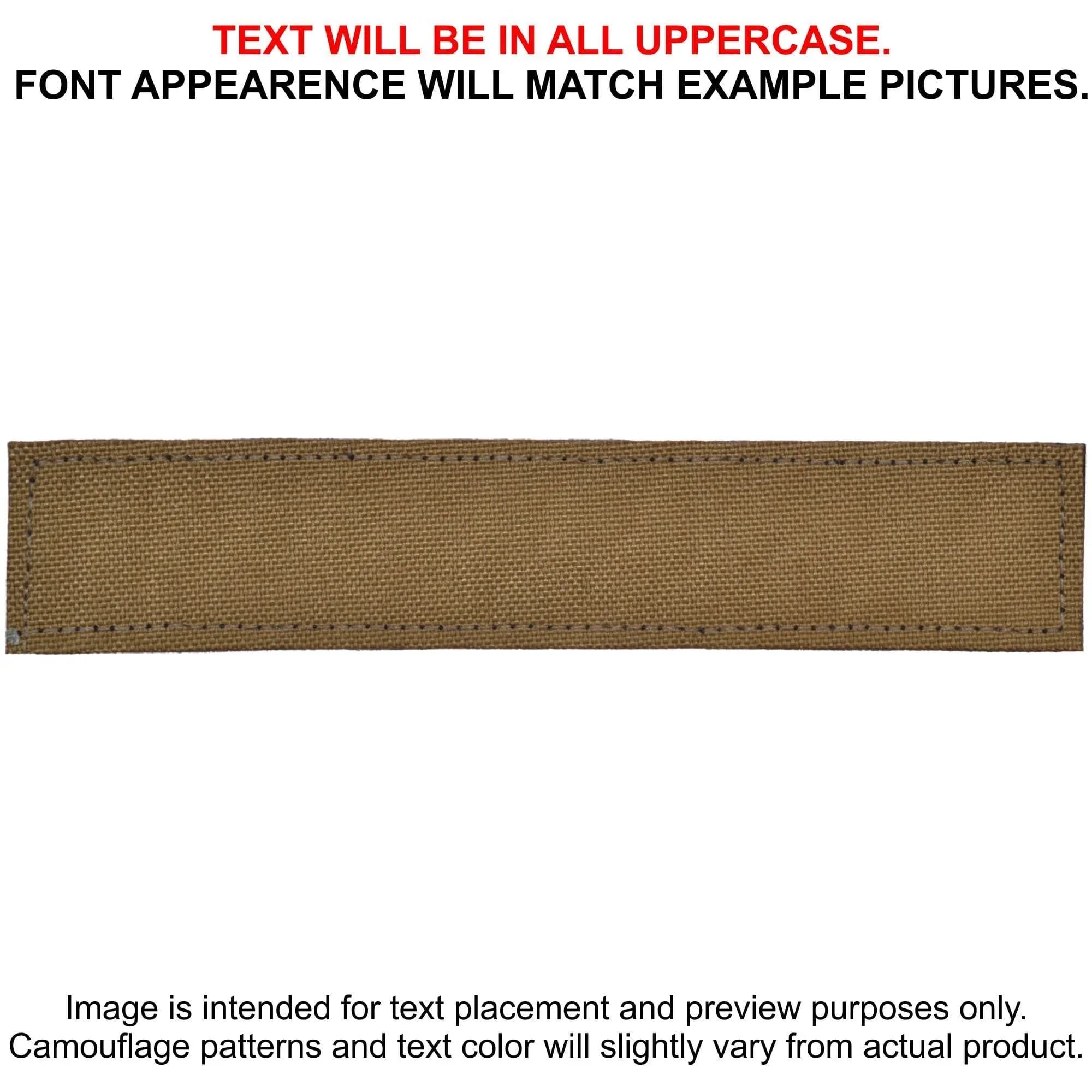 Tactical Gear Junkie Patches Coyote Brown CORDURA® Custom Heat Press Vinyl - 1x5 CORDURA® Patch