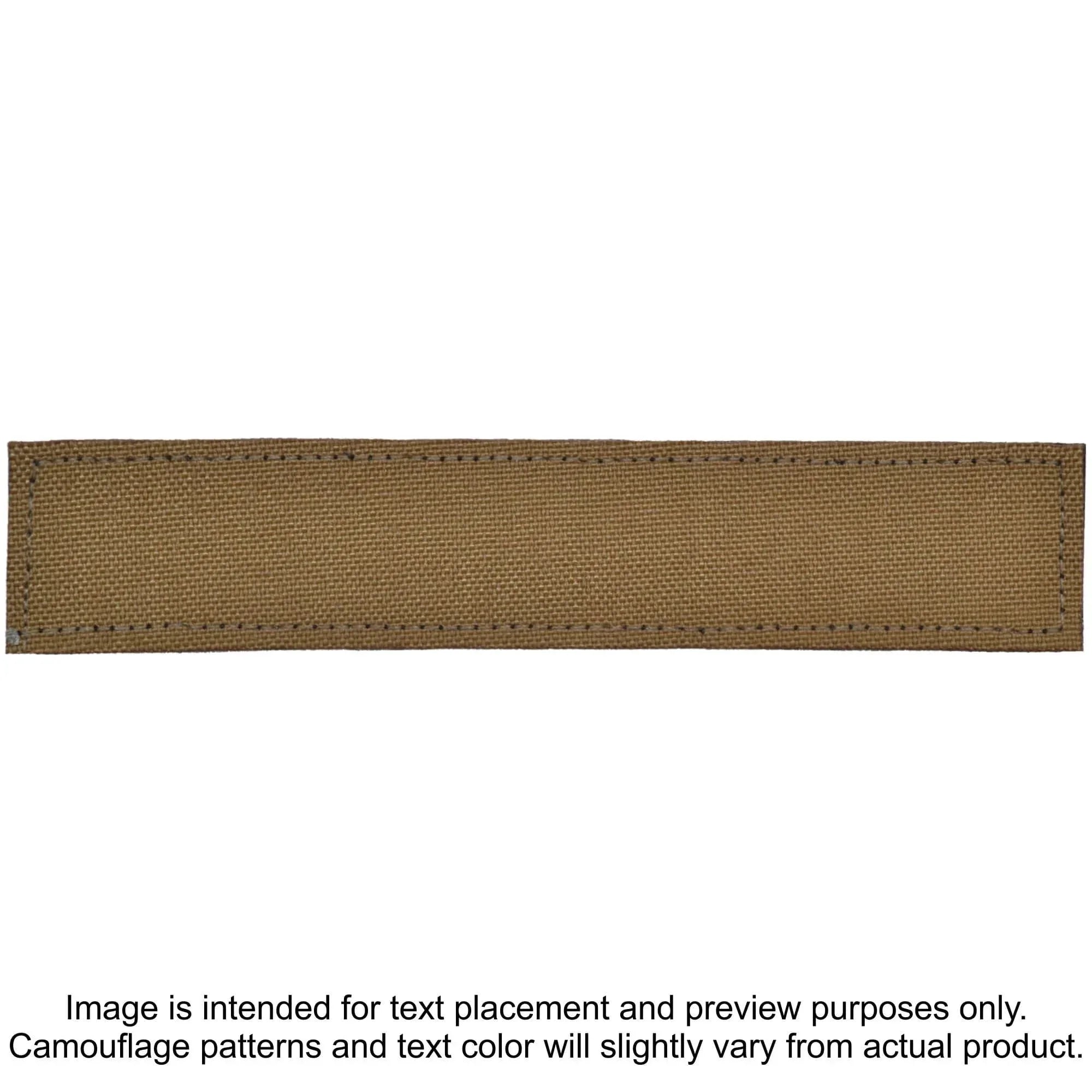 Tactical Gear Junkie Patches Coyote Brown CORDURA® POLICE Heat Press Vinyl - 1x5 CORDURA® Patch