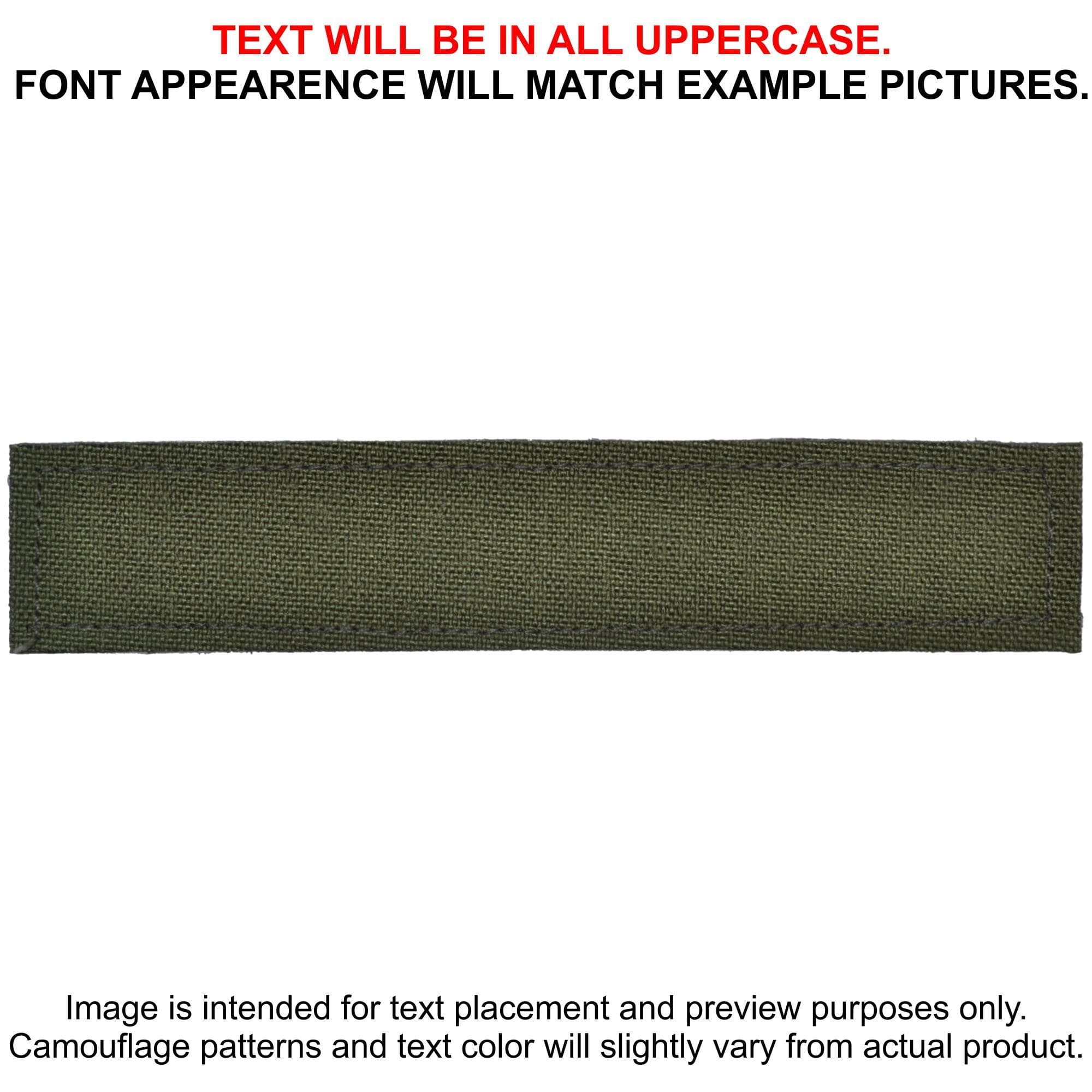 Tactical Gear Junkie Patches Olive Drab CORDURA® Custom Heat Press Vinyl - 1x5 CORDURA® Patch