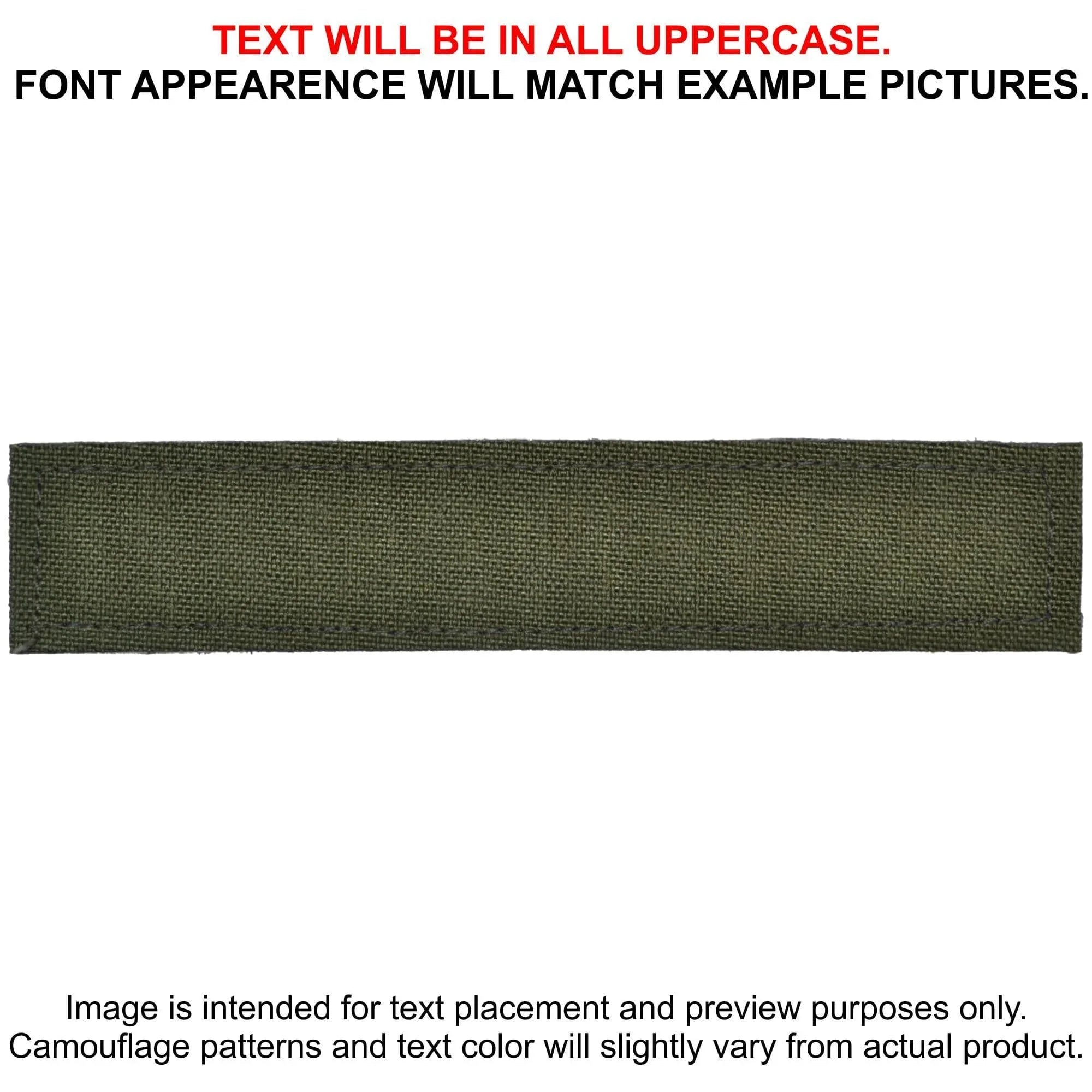 Tactical Gear Junkie Patches Olive Drab CORDURA® Custom Heat Press Vinyl - 1x5 CORDURA® Patch