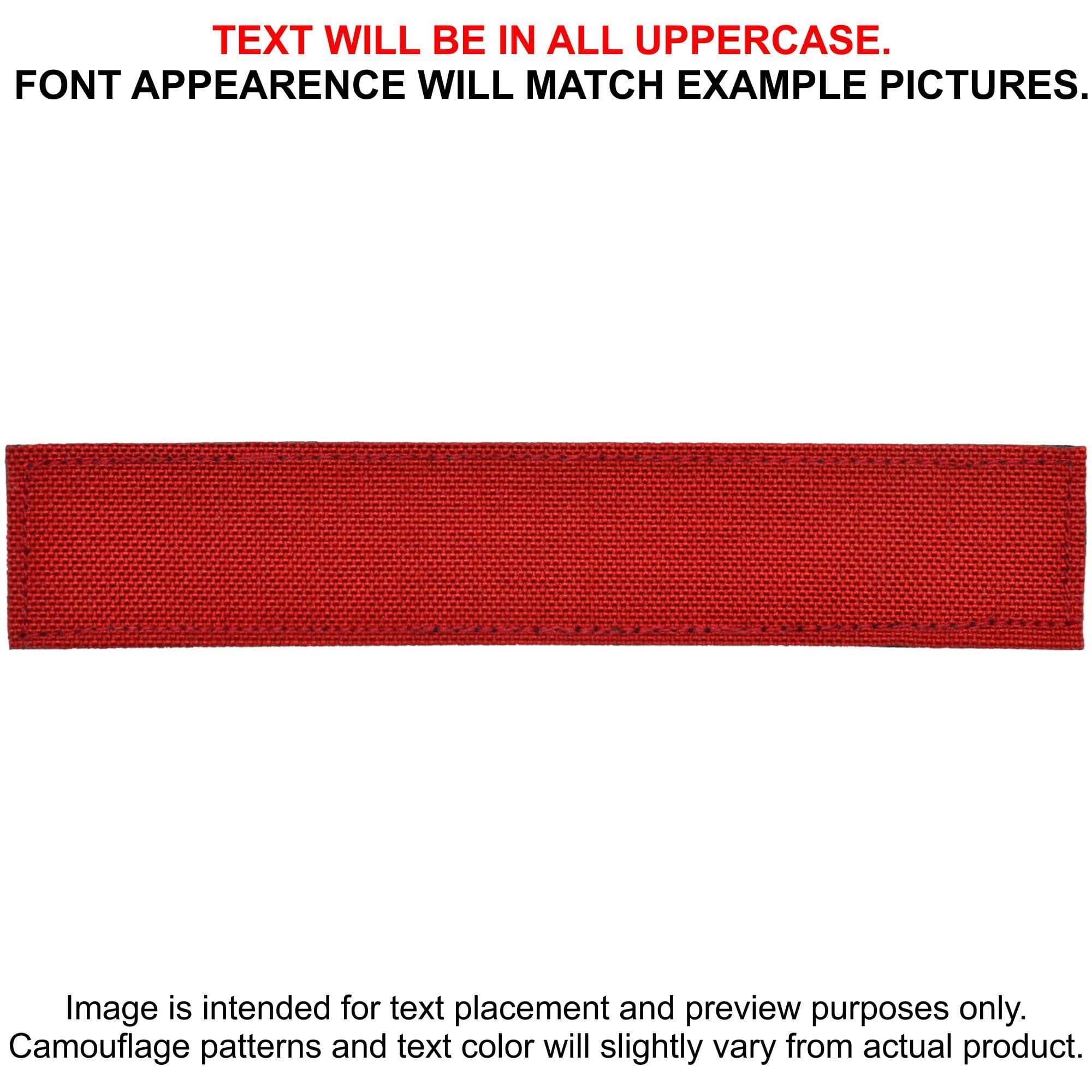 Tactical Gear Junkie Patches Red CORDURA® Custom Heat Press Vinyl - 1x5 CORDURA® Patch