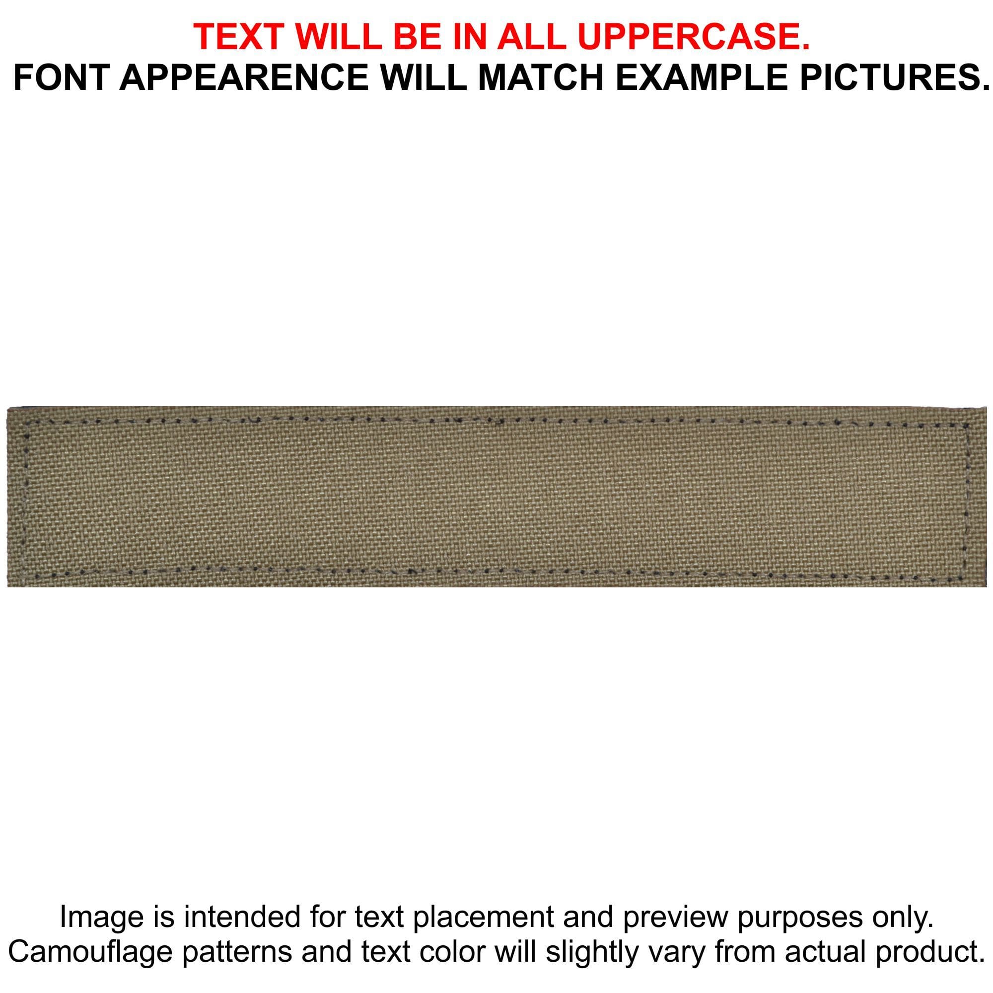 Tactical Gear Junkie Patches Tan 499 CORDURA® Custom Heat Press Vinyl - 1x5 CORDURA® Patch