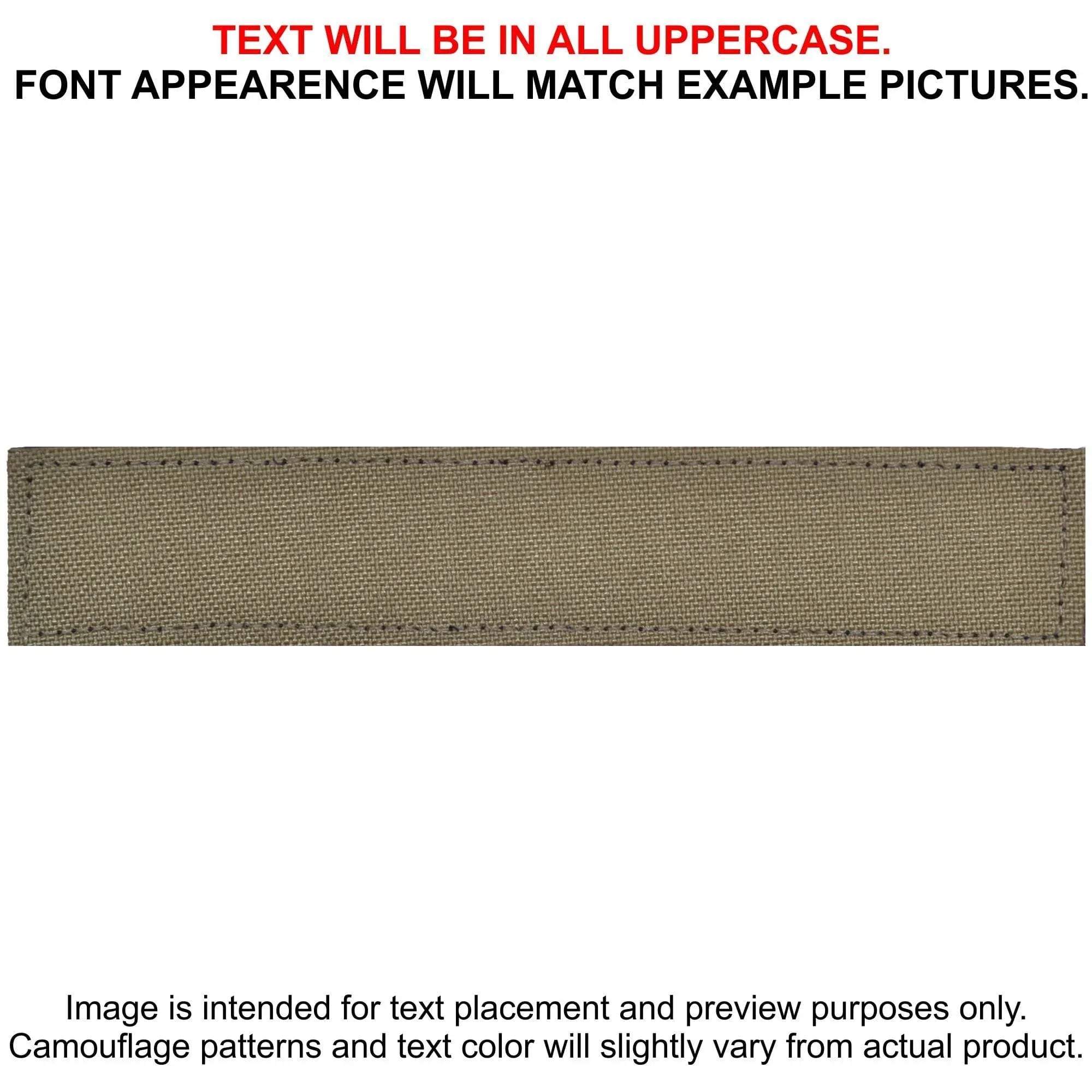 Tactical Gear Junkie Patches Tan 499 CORDURA® Custom Heat Press Vinyl - 1x5 CORDURA® Patch