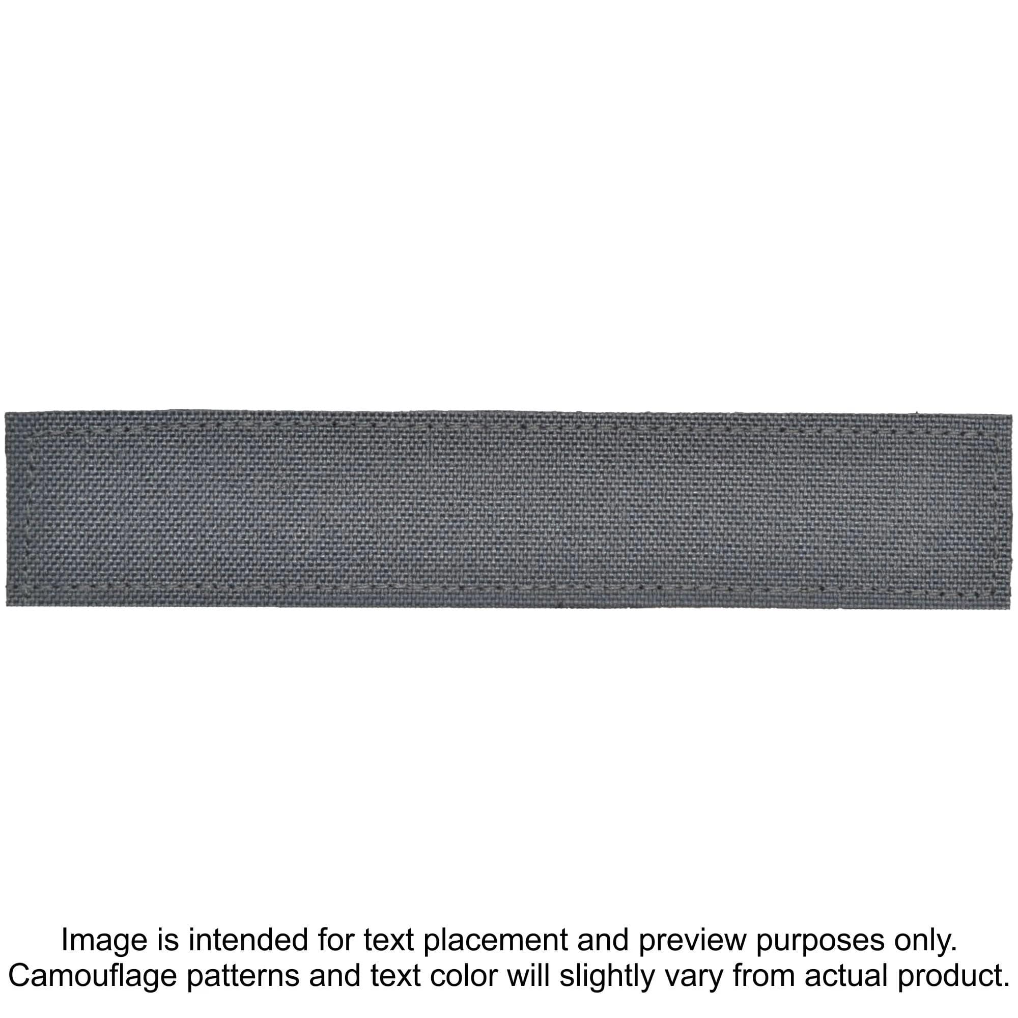 Tactical Gear Junkie Patches Wolf Gray TROOPER Heat Press Vinyl - 1x5 CORDURA® Patch