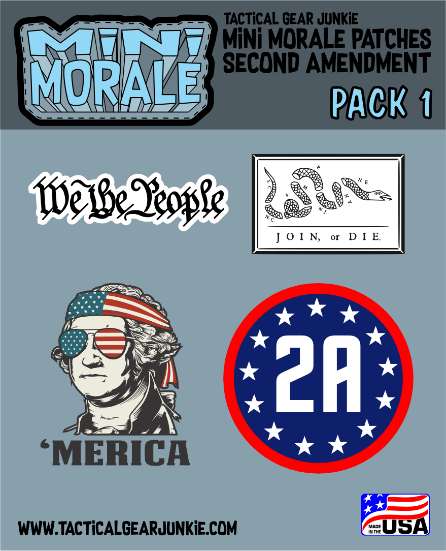 Tactical Gear Junkie Patches Mini Morale - Second Amendment Patch Pack 1