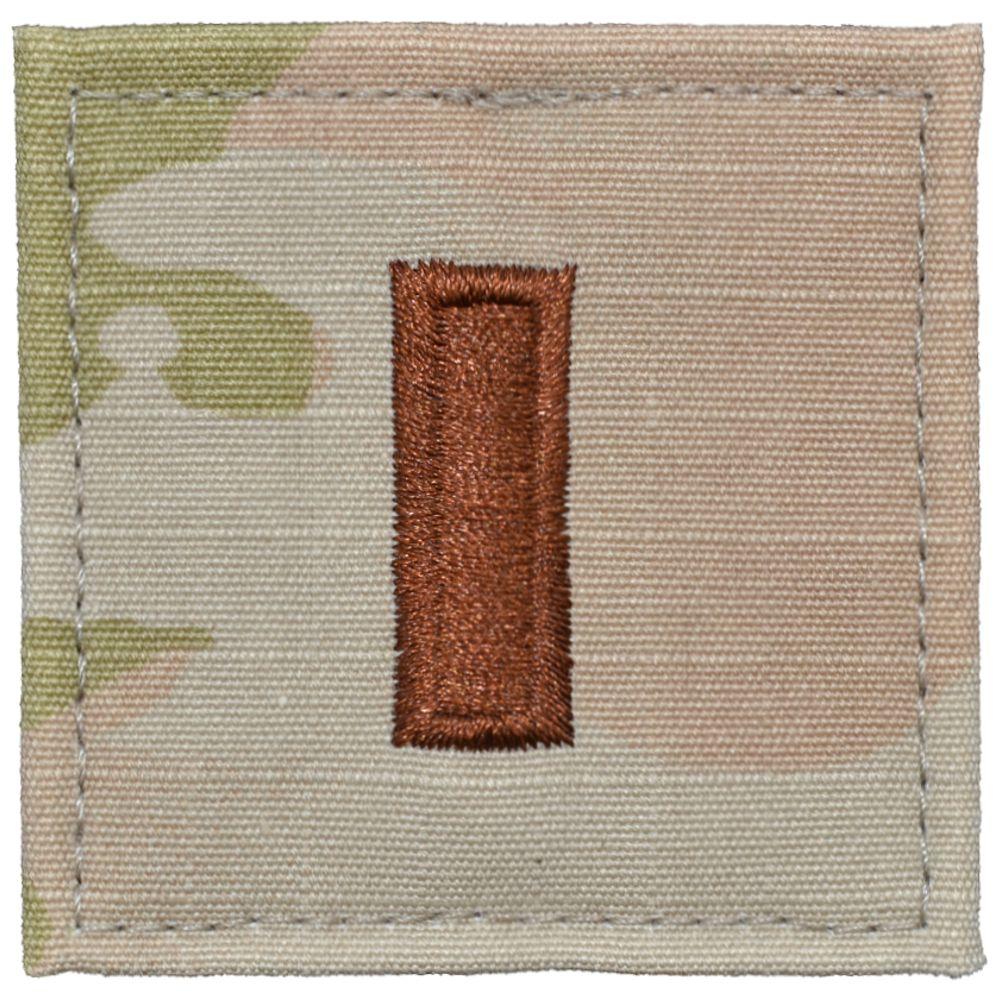 Tactical Gear Junkie Rank 2LT Air Force Rank w/ Hook Fastener Backing - 3-Color OCP