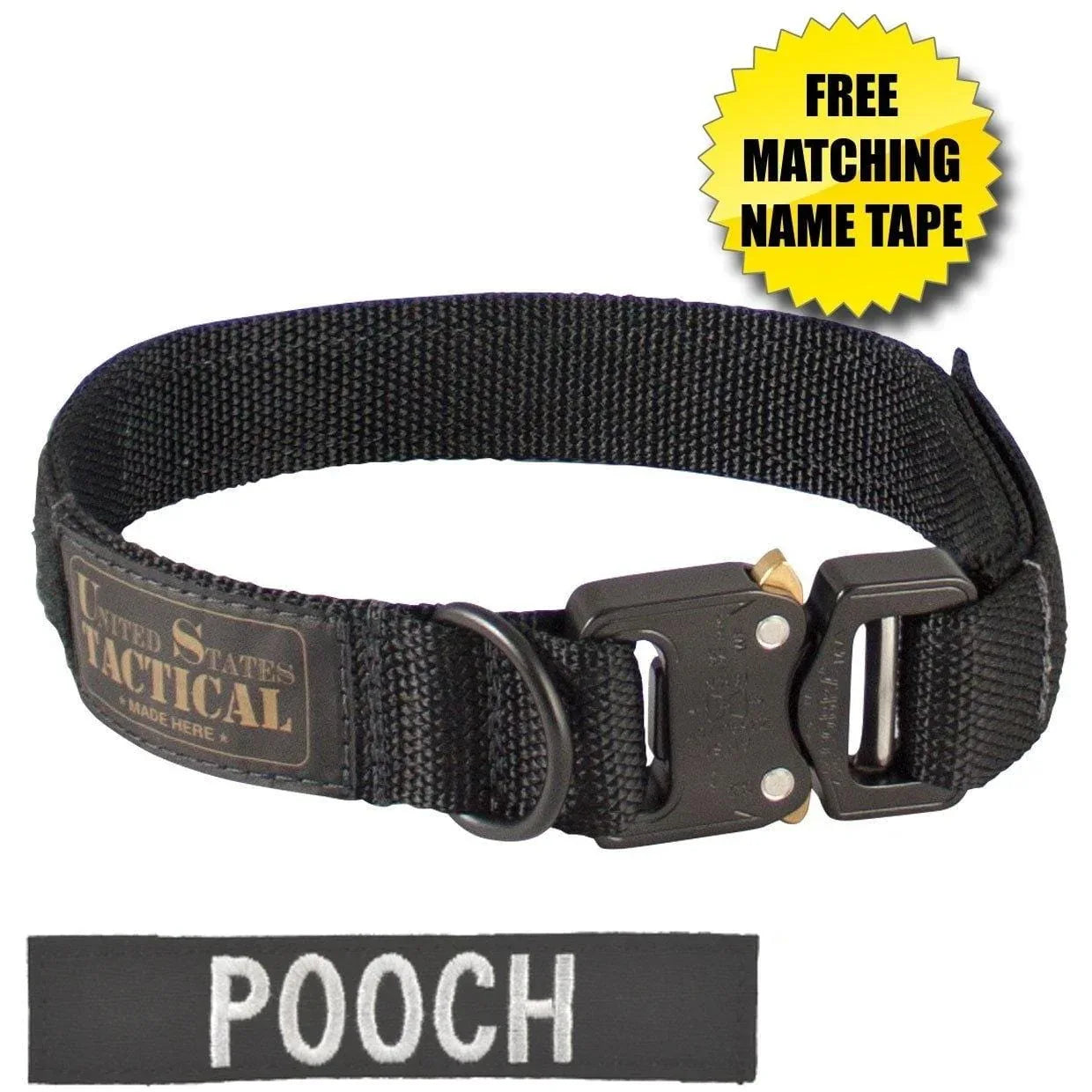 United States Tactical Tactical Gear United States Tactical Dog Collar with COBRA Buckle