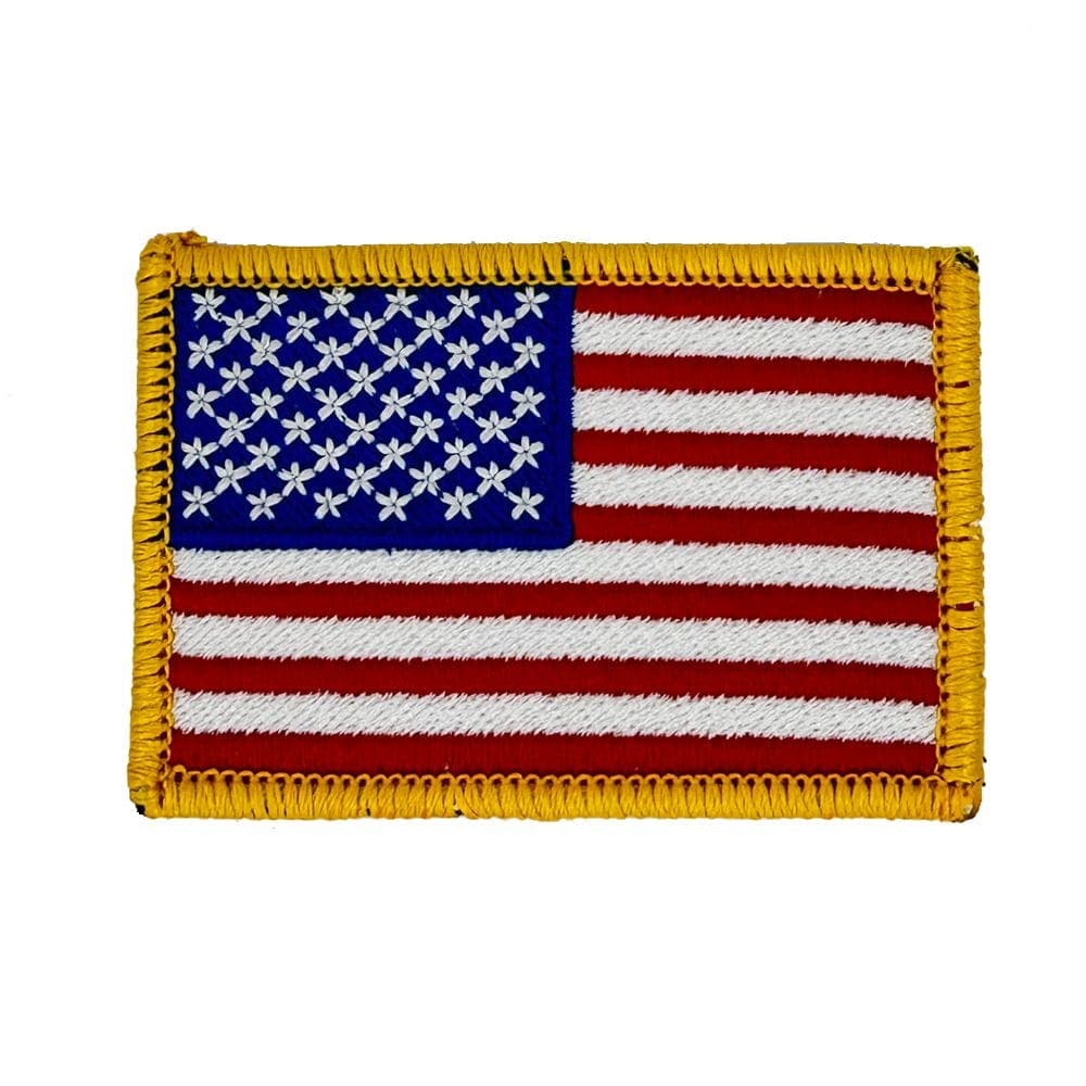 Anley Tactical USA Flag Patches (2 Pack) Forward & Reversed - 2x 3  American Flag Military Uniform Emblem Patch - Loop & Hook Fasteners Attach  to Tactical Hats and Gears 