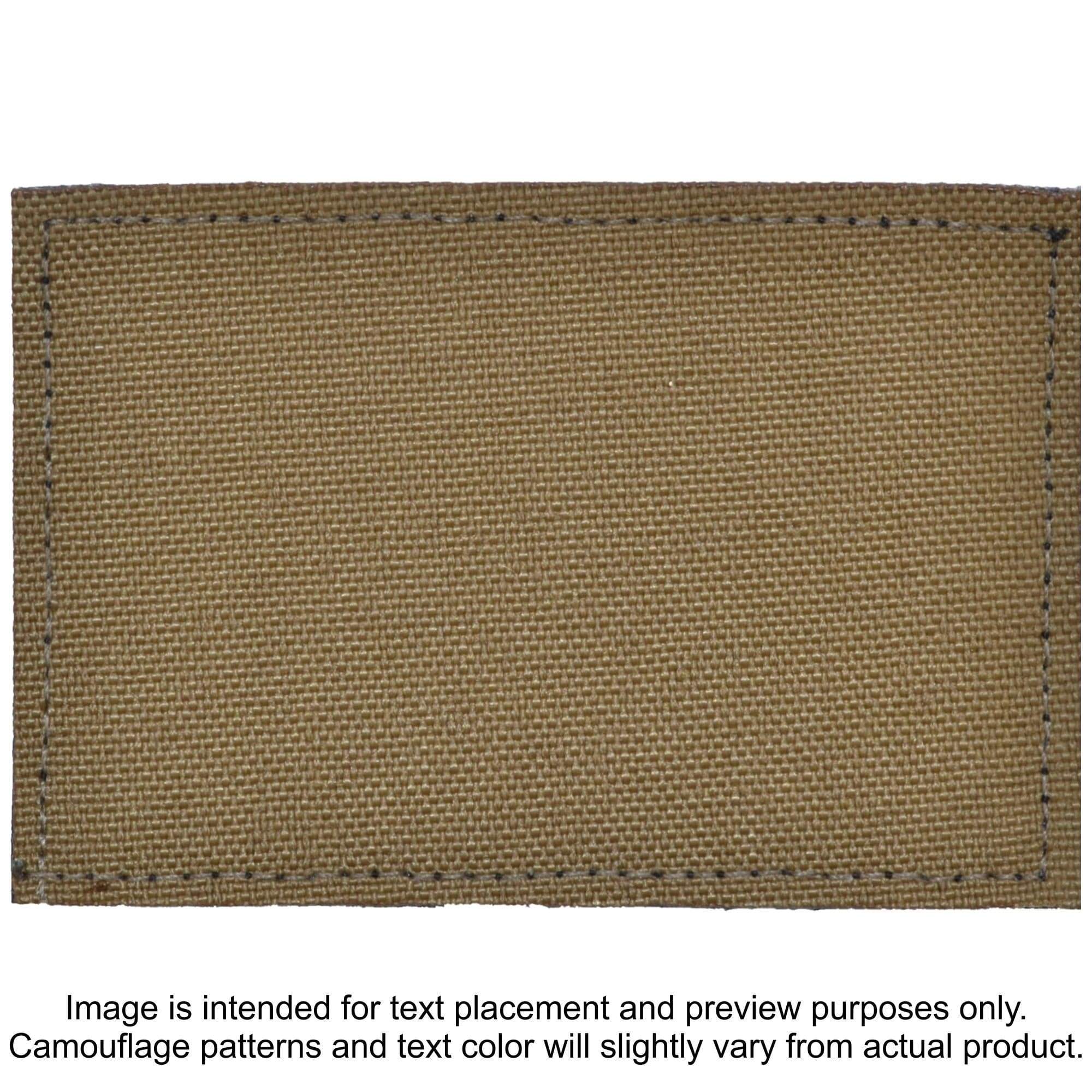 Tactical Gear Junkie Patches Coyote Brown CORDURA® POLICE Heat Press Vinyl - 2x3 CORDURA® Patch