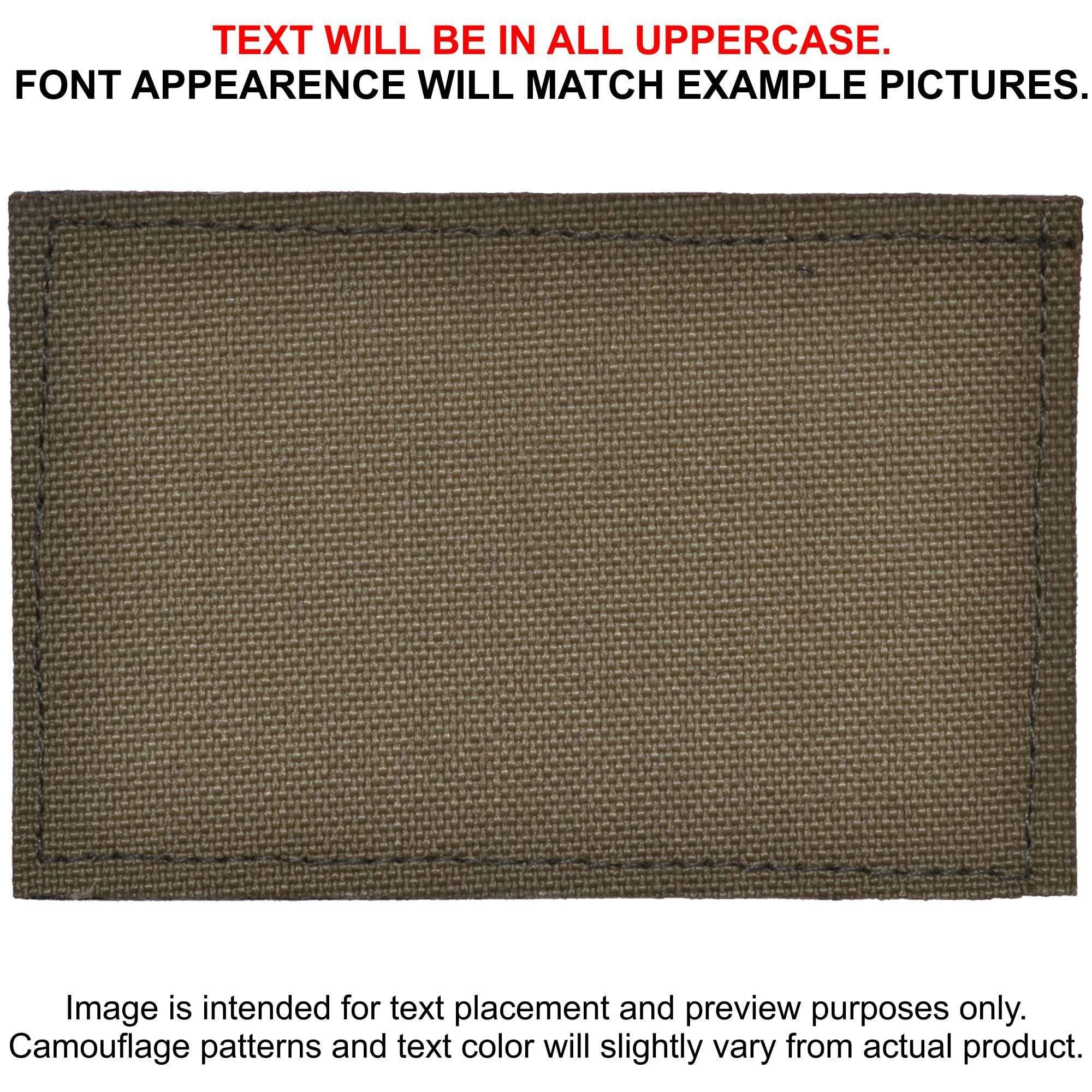 Tactical Gear Junkie Patches Ranger Green CORDURA® Custom Heat Press Vinyl - 2x3 CORDURA® Patch