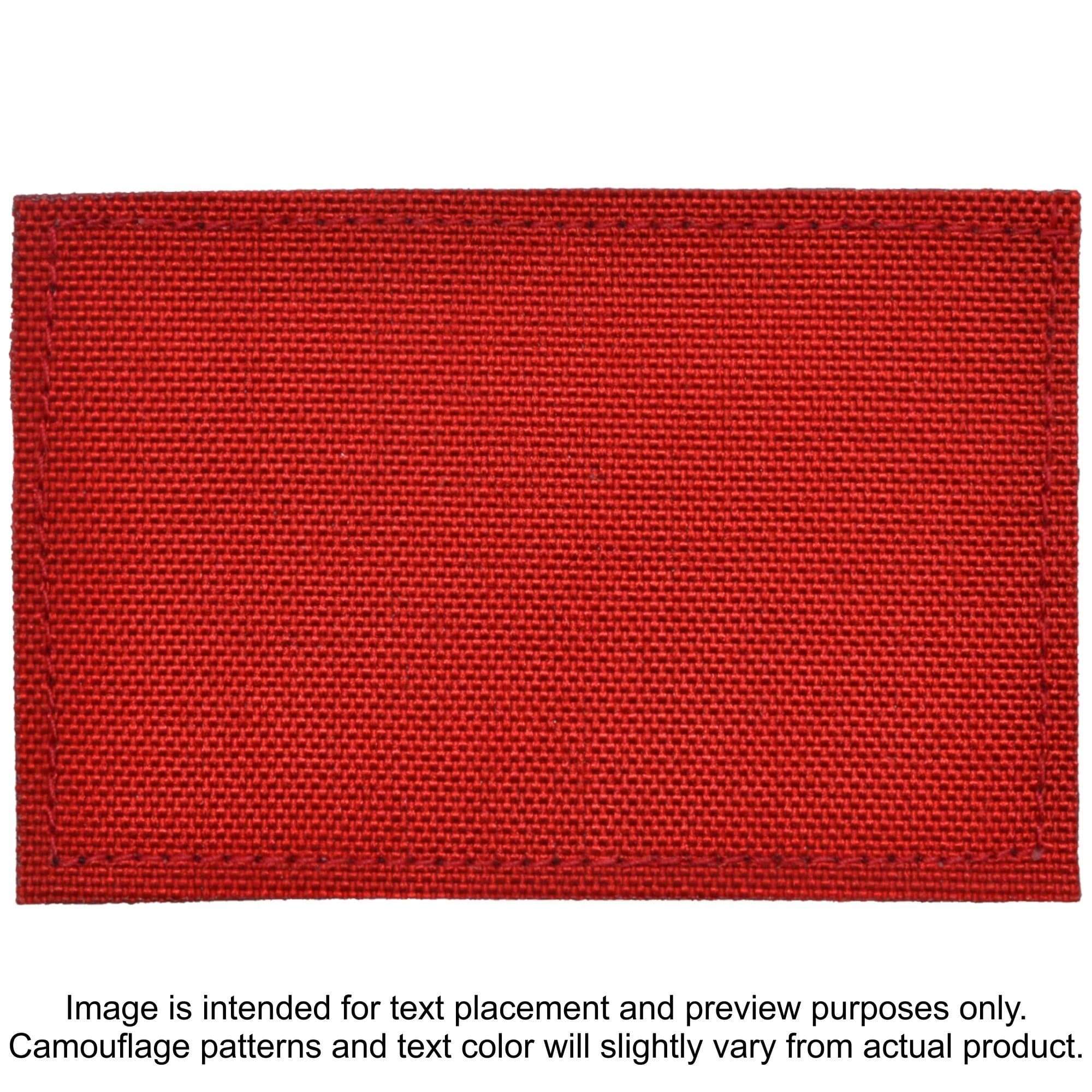Tactical Gear Junkie Patches Red CORDURA® POLICE Heat Press Vinyl - 2x3 CORDURA® Patch