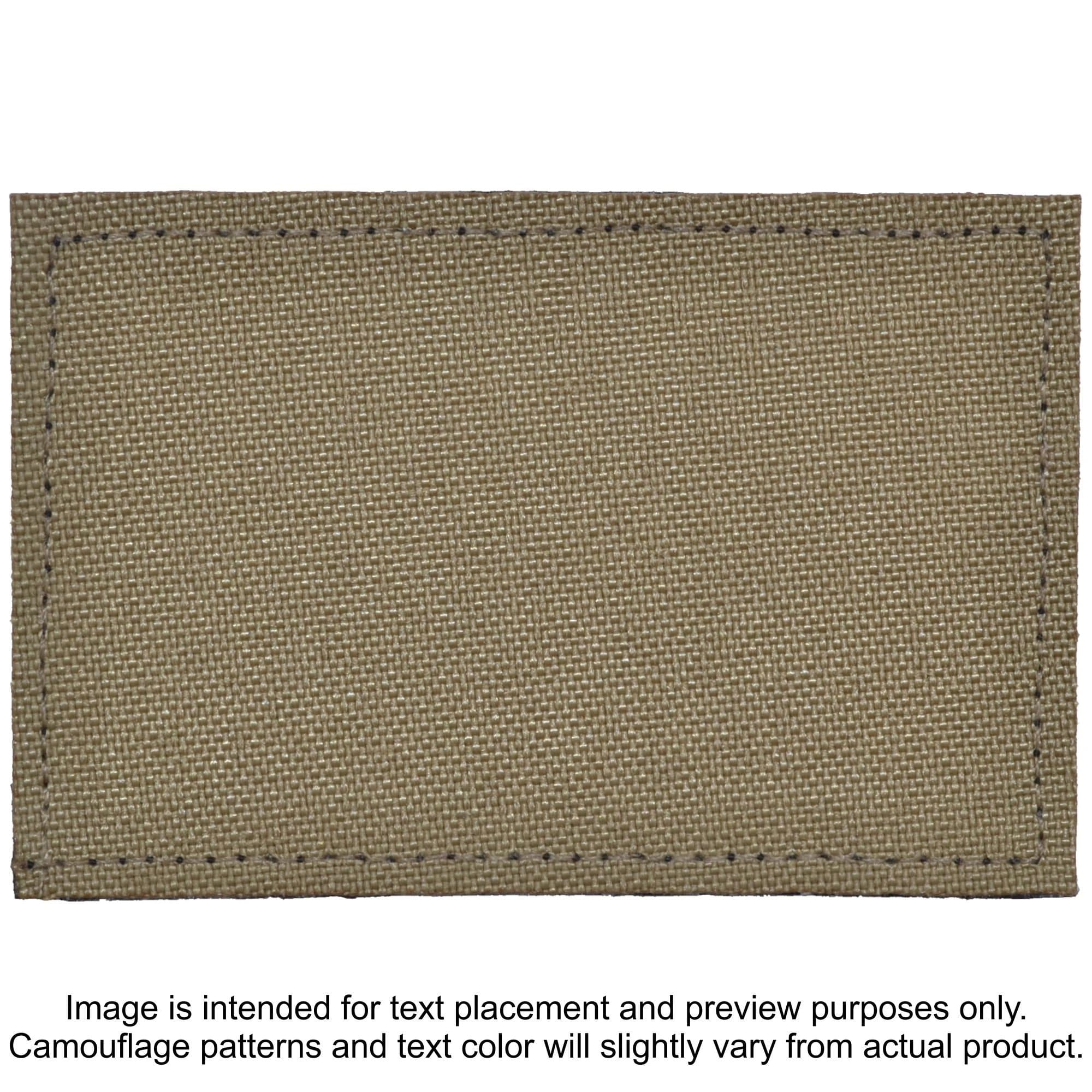 Tactical Gear Junkie Patches Tan 499 CORDURA® TROOPER Heat Press Vinyl - 2x3 CORDURA® Patch