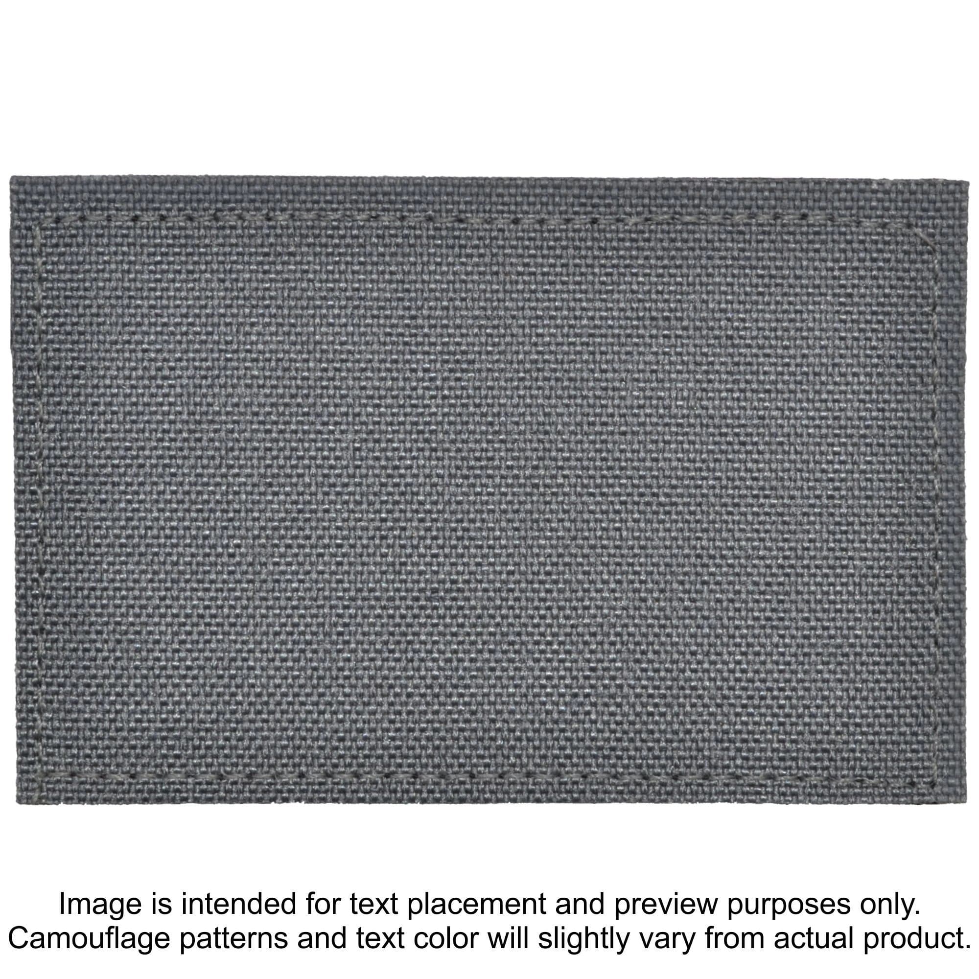 Tactical Gear Junkie Patches Wolf Gray TROOPER Heat Press Vinyl - 2x3 CORDURA® Patch