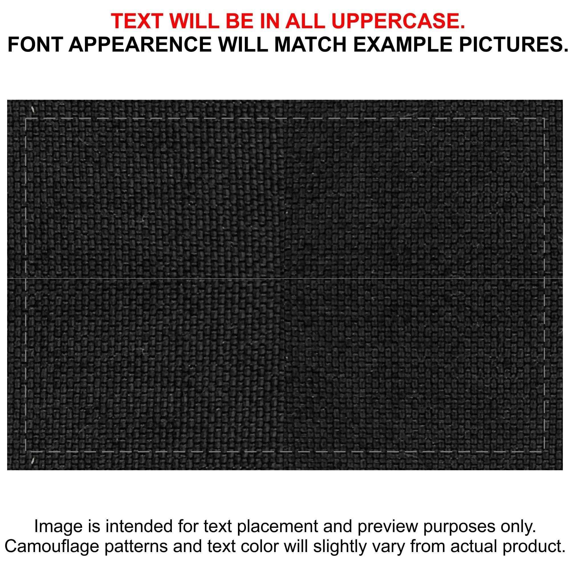 Tactical Gear Junkie Patches Black CORDURA® Custom Heat Press Vinyl - 2x4 CORDURA® Patch