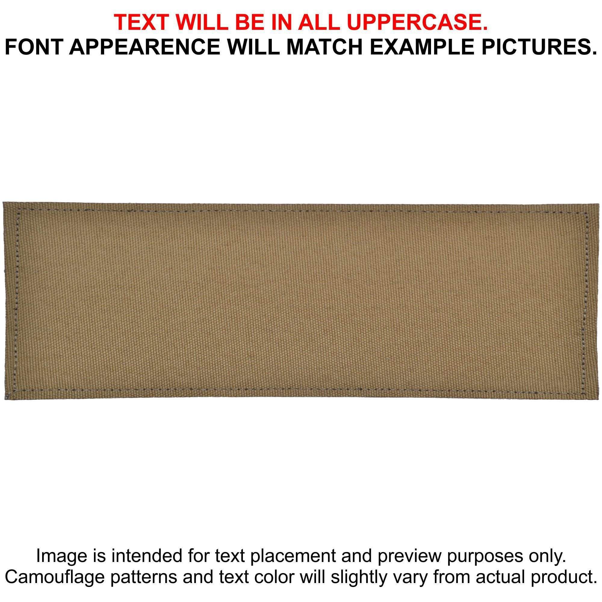 Tactical Gear Junkie Patches Coyote Brown CORDURA® Custom Heat Press Vinyl - 2x6 CORDURA® Patch