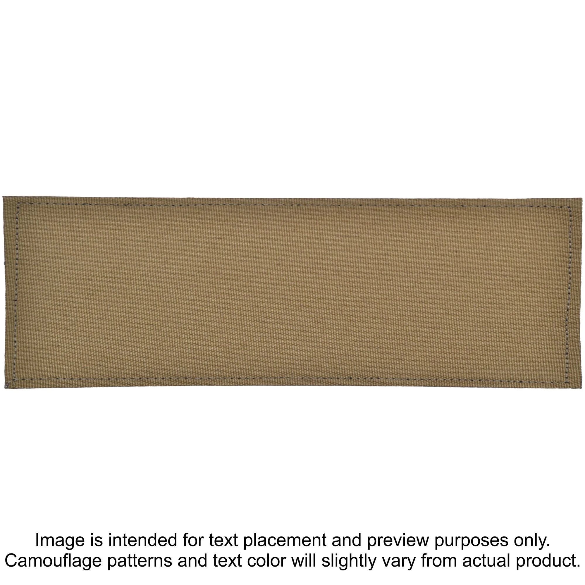 Tactical Gear Junkie Patches Coyote Brown CORDURA® TROOPER Heat Press Vinyl - 2x6 CORDURA® Patch