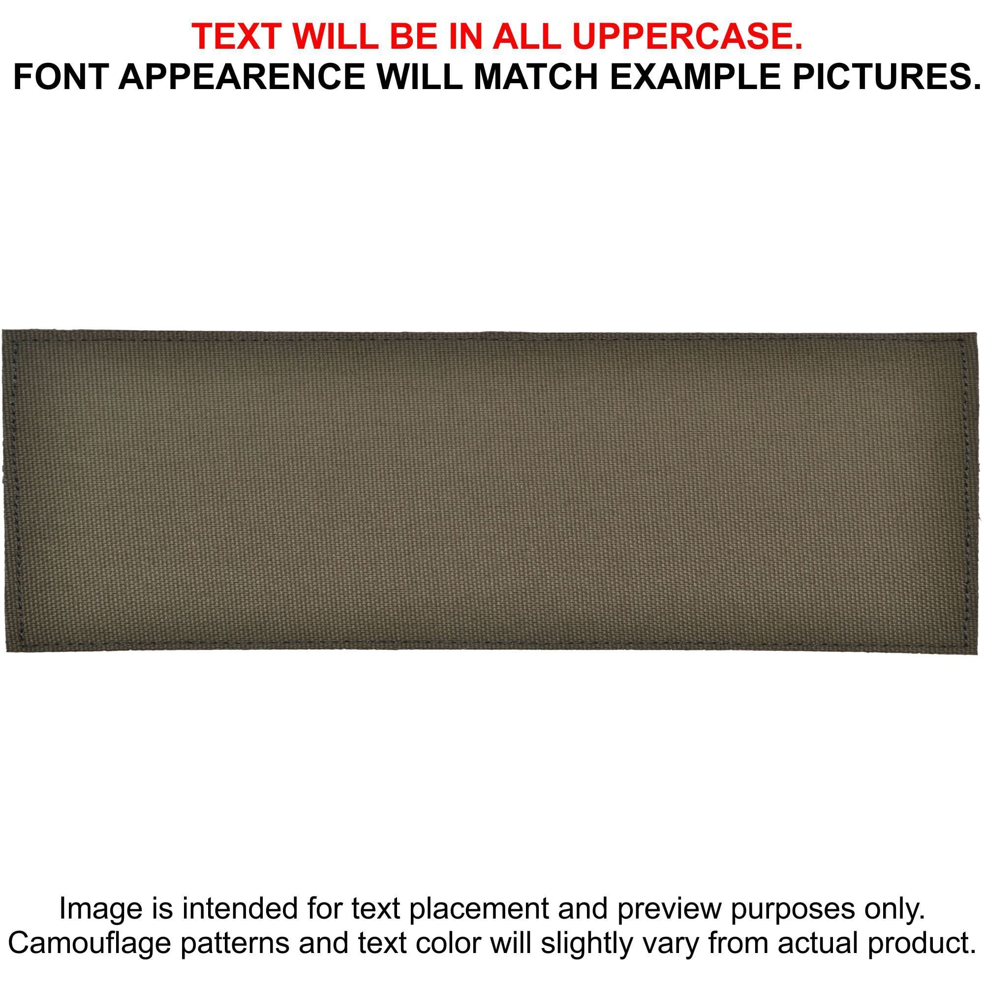 Tactical Gear Junkie Patches Ranger Green CORDURA® Custom Heat Press Vinyl - 2x6 CORDURA® Patch