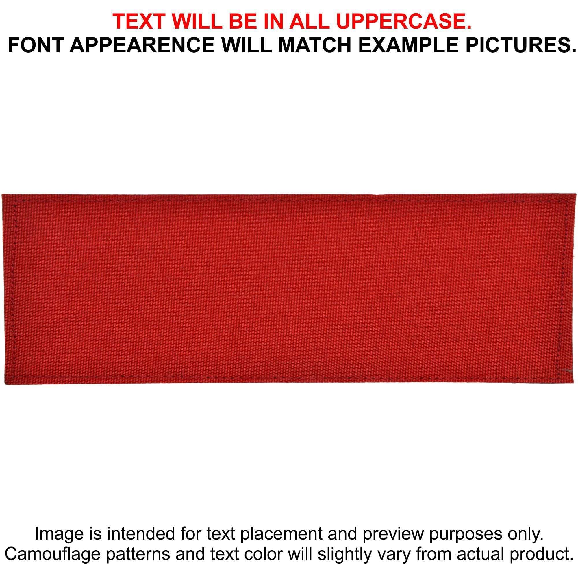 Tactical Gear Junkie Patches Red CORDURA® Custom Heat Press Vinyl - 2x6 CORDURA® Patch