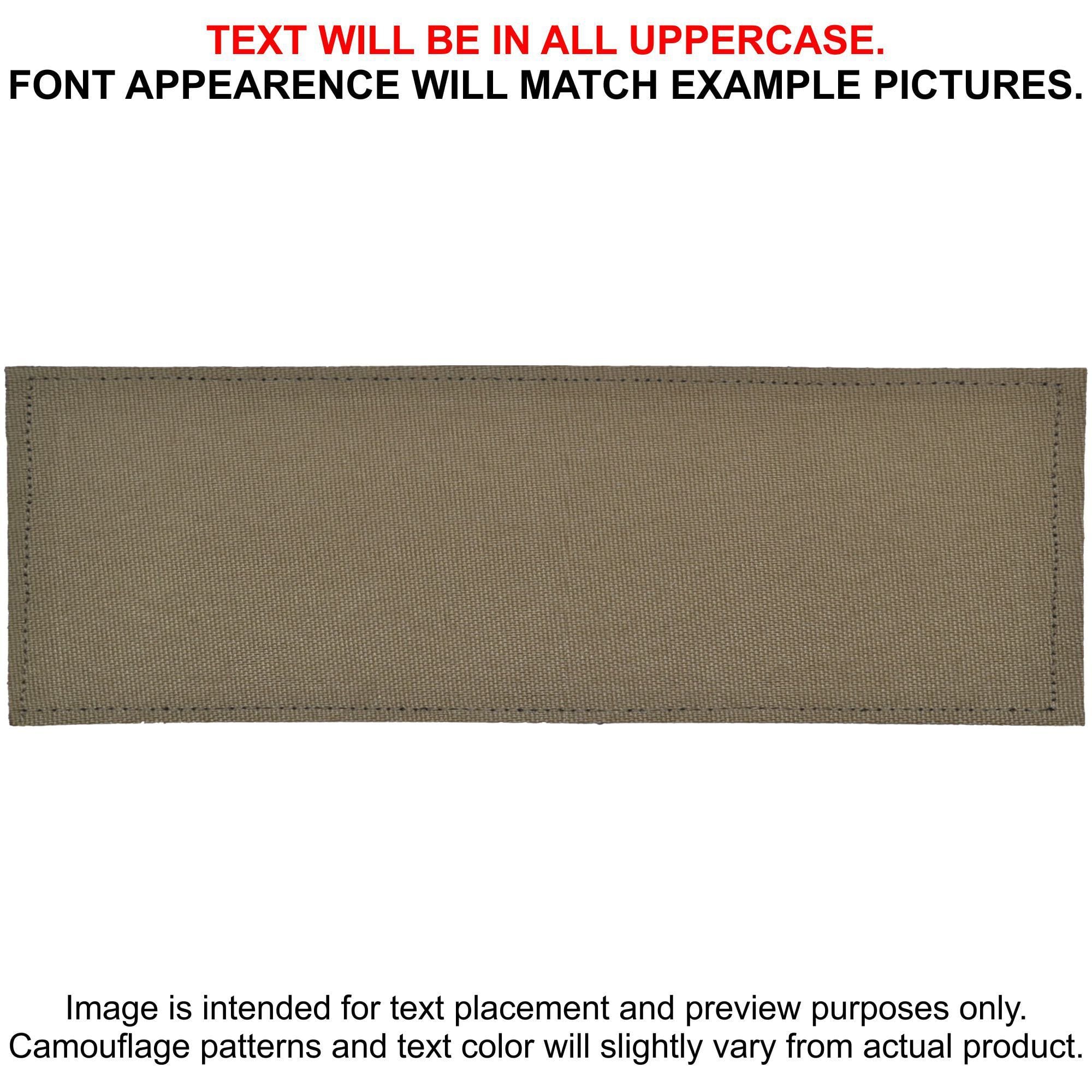 Tactical Gear Junkie Patches Tan 499 CORDURA® Custom Heat Press Vinyl - 2x6 CORDURA® Patch