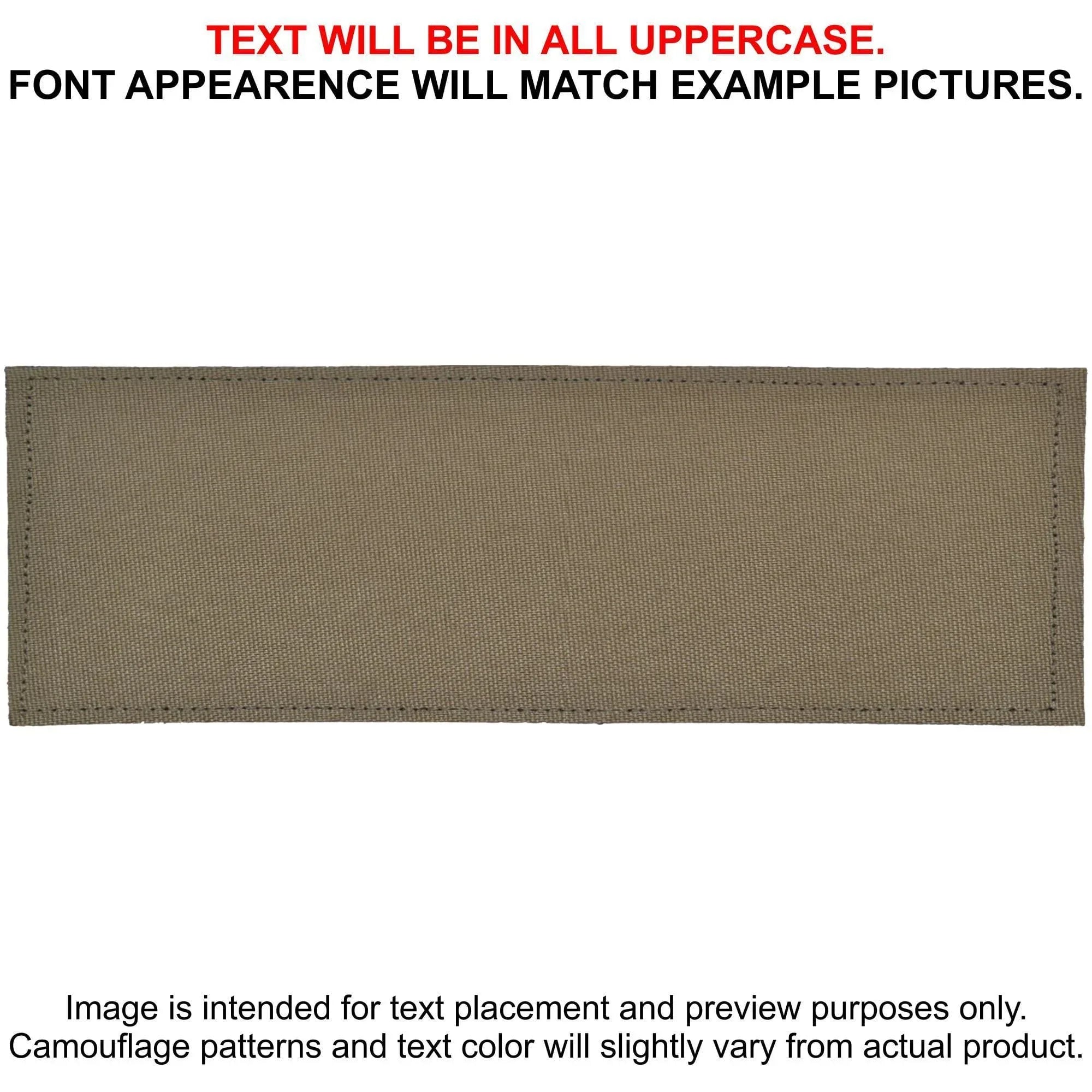 Tactical Gear Junkie Patches Tan 499 CORDURA® Custom Heat Press Vinyl - 2x6 CORDURA® Patch