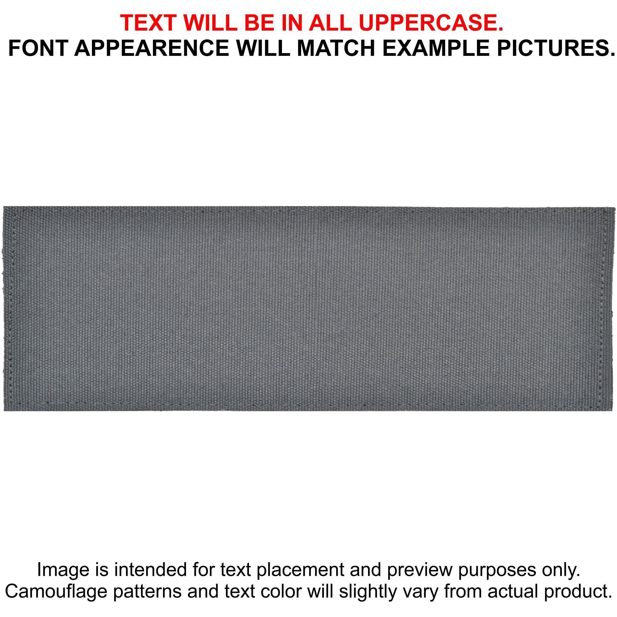 Tactical Gear Junkie Patches Wolf Gray Custom Heat Press Vinyl - 2x6 CORDURA® Patch