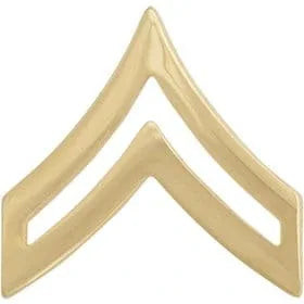 Other Rank CPL No-Shine Dress Metal Rank - Army