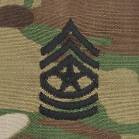 Tactical Gear Junkie Rank SGM Army Rank - SEW ON - 3-Color OCP