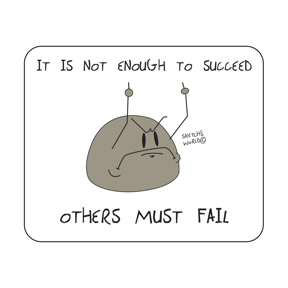 Tactical Gear Junkie Stickers Sketch's World © It Is Not Enough To Succeed - 3.5x3 inch Sticker