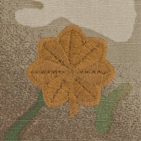 Tactical Gear Junkie Rank MAJ Army Rank - SEW ON - 3-Color OCP