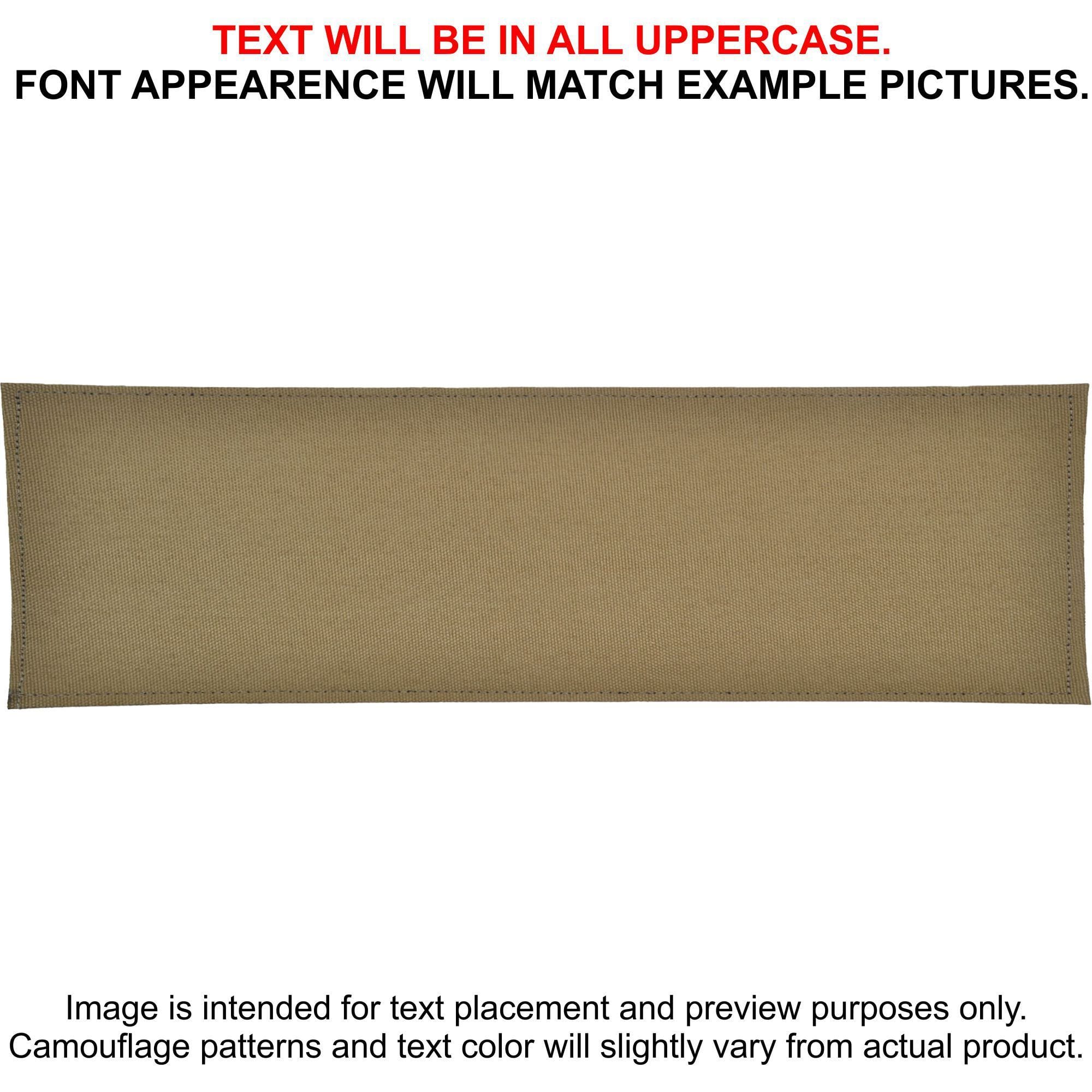 Tactical Gear Junkie Patches Coyote Brown CORDURA® Custom Heat Press Vinyl - 3x10 CORDURA® Patch