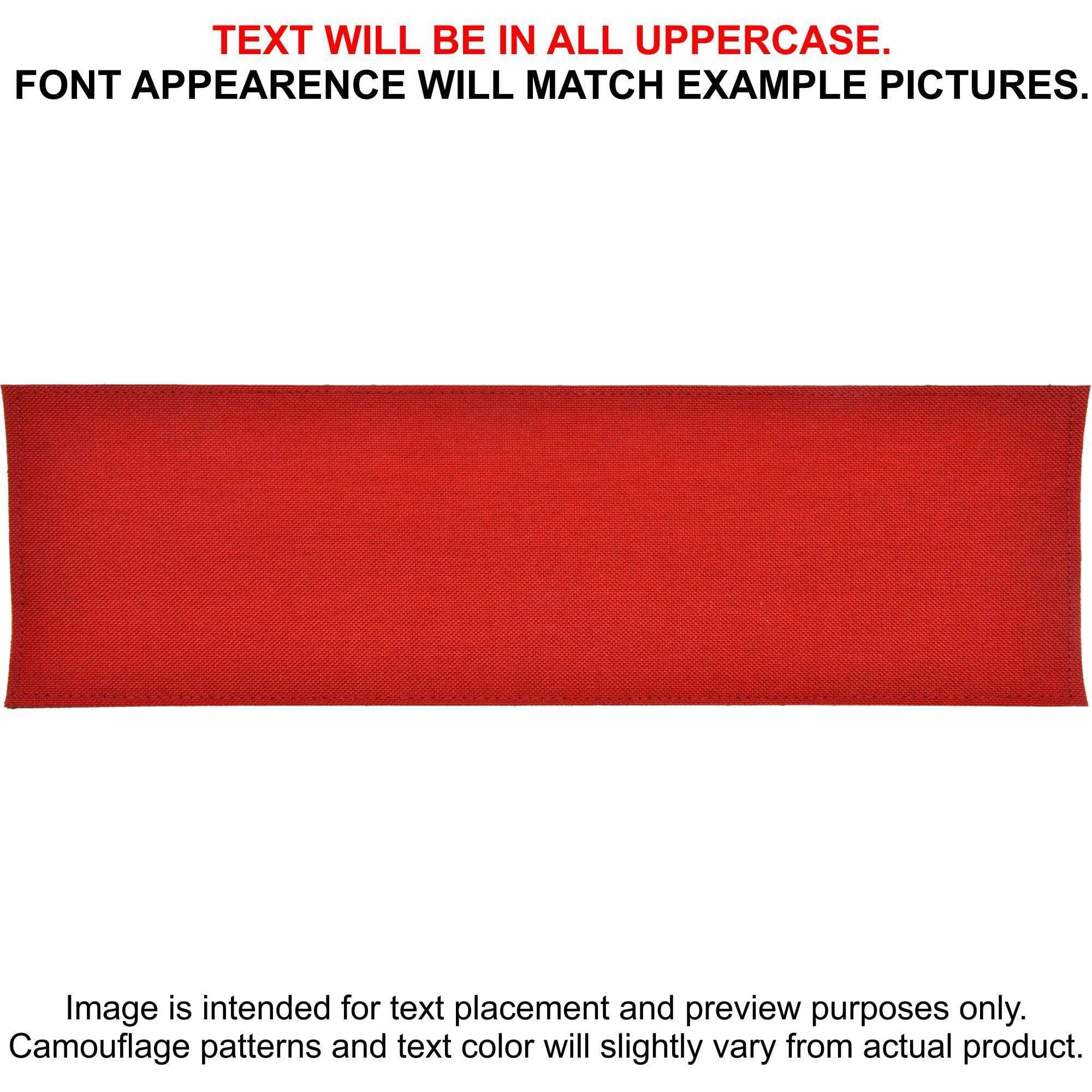 Tactical Gear Junkie Patches Red CORDURA® Custom Heat Press Vinyl - 3x10 CORDURA® Patch