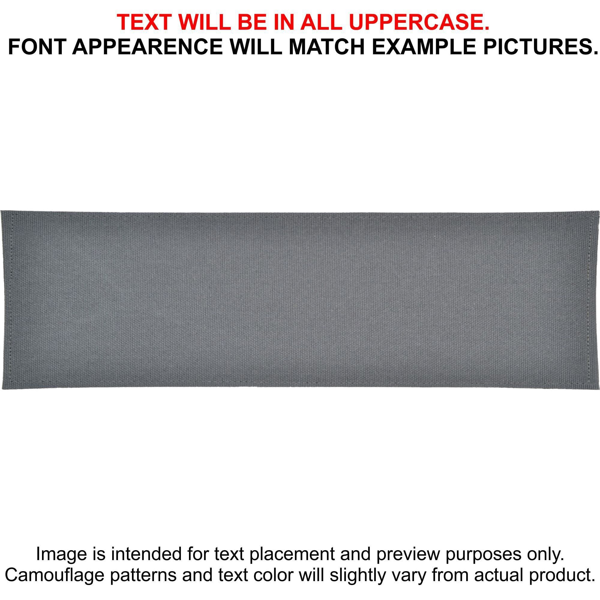 Tactical Gear Junkie Patches Wolf Gray Custom Heat Press Vinyl - 3x10 CORDURA® Patch