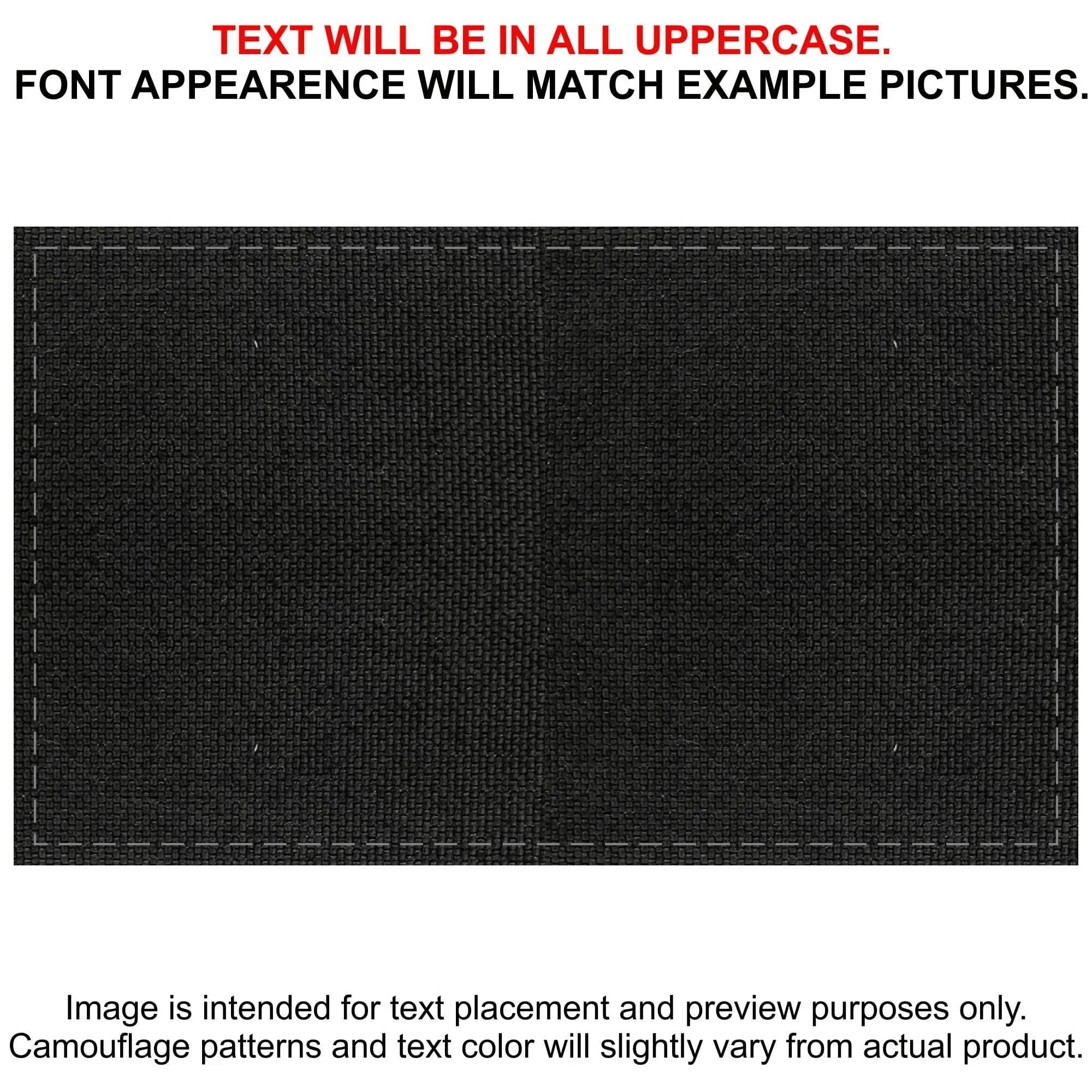 Tactical Gear Junkie Patches Black CORDURA® Custom Heat Press Vinyl - 3x5 CORDURA® Patch