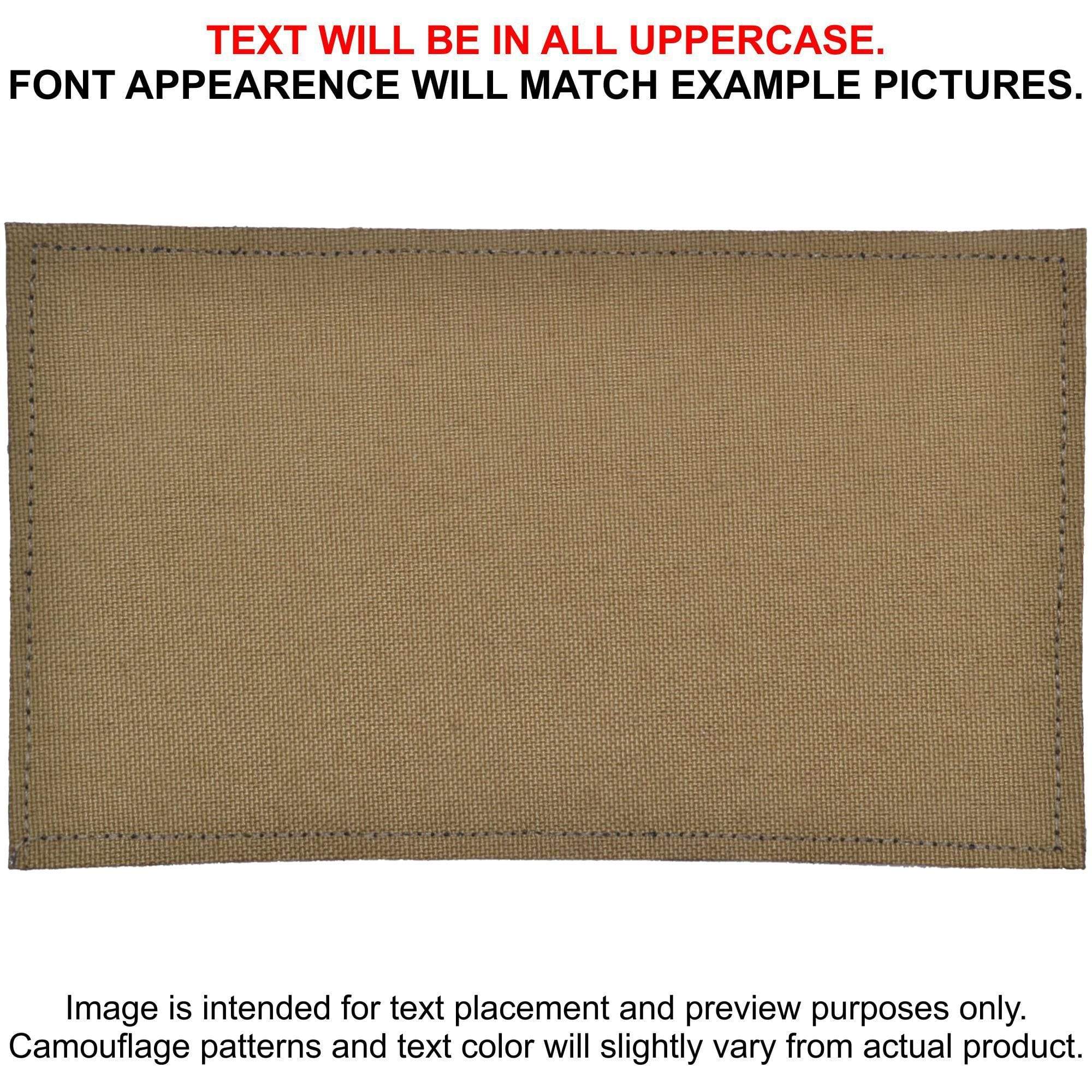 Tactical Gear Junkie Patches Coyote Brown CORDURA® Custom Heat Press Vinyl - 3x5 CORDURA® Patch
