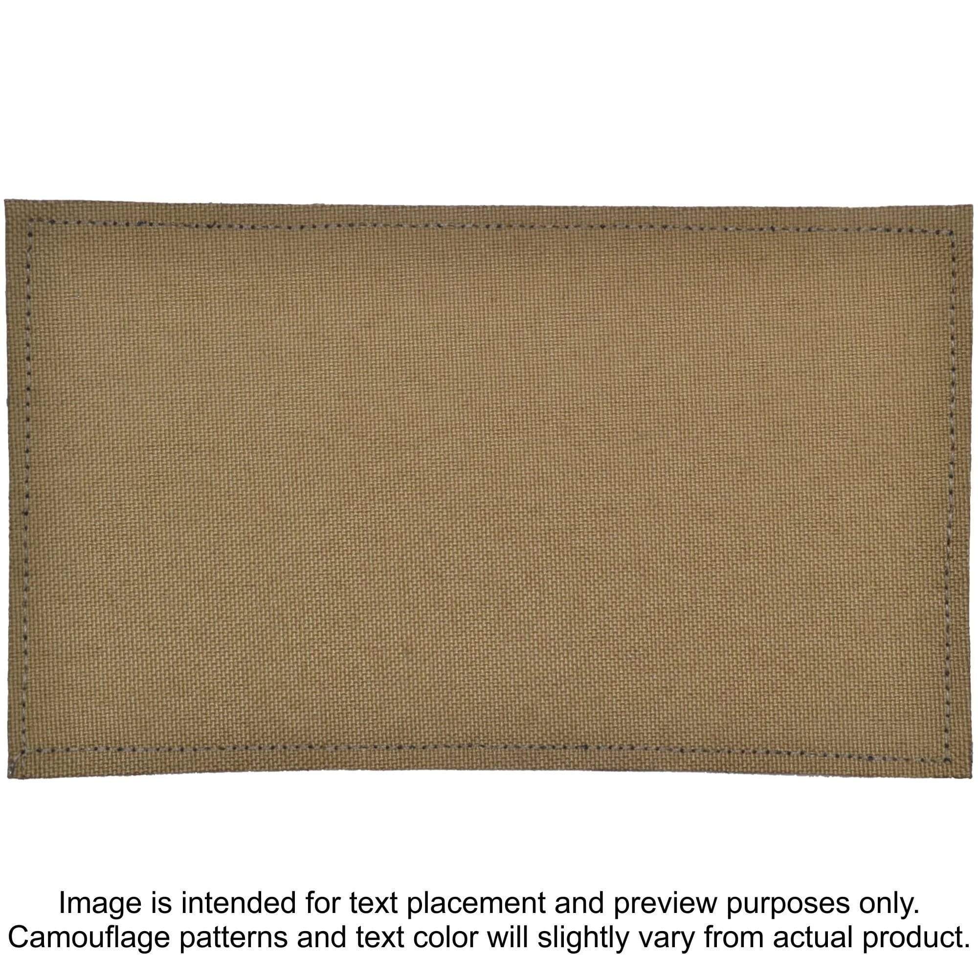 Tactical Gear Junkie Patches Coyote Brown CORDURA® TROOPER Heat Press Vinyl - 3x5 CORDURA® Patch